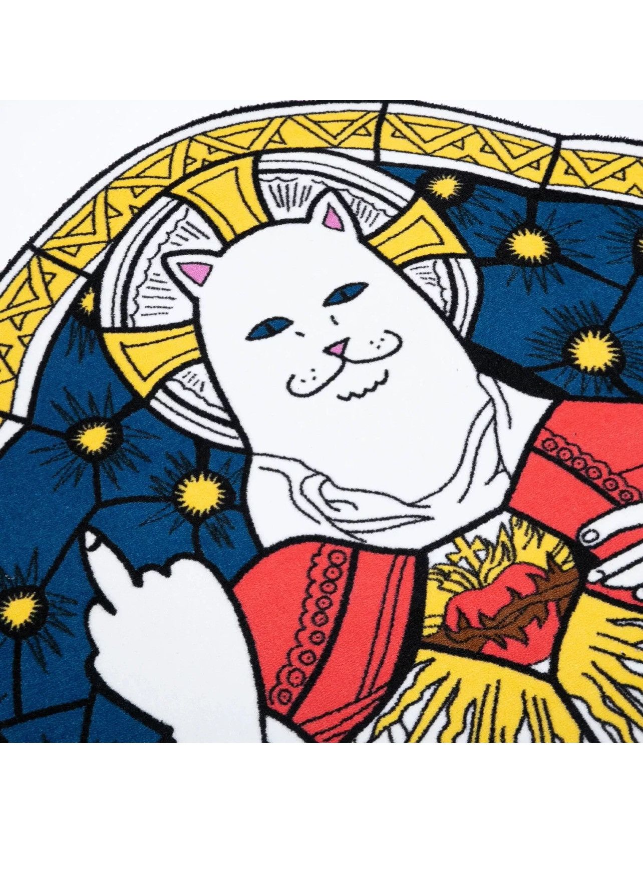RIPNDIP RIPNDIP Stained Glass Lord Nermal Rug! Size ONE SIZE - 3 Thumbnail