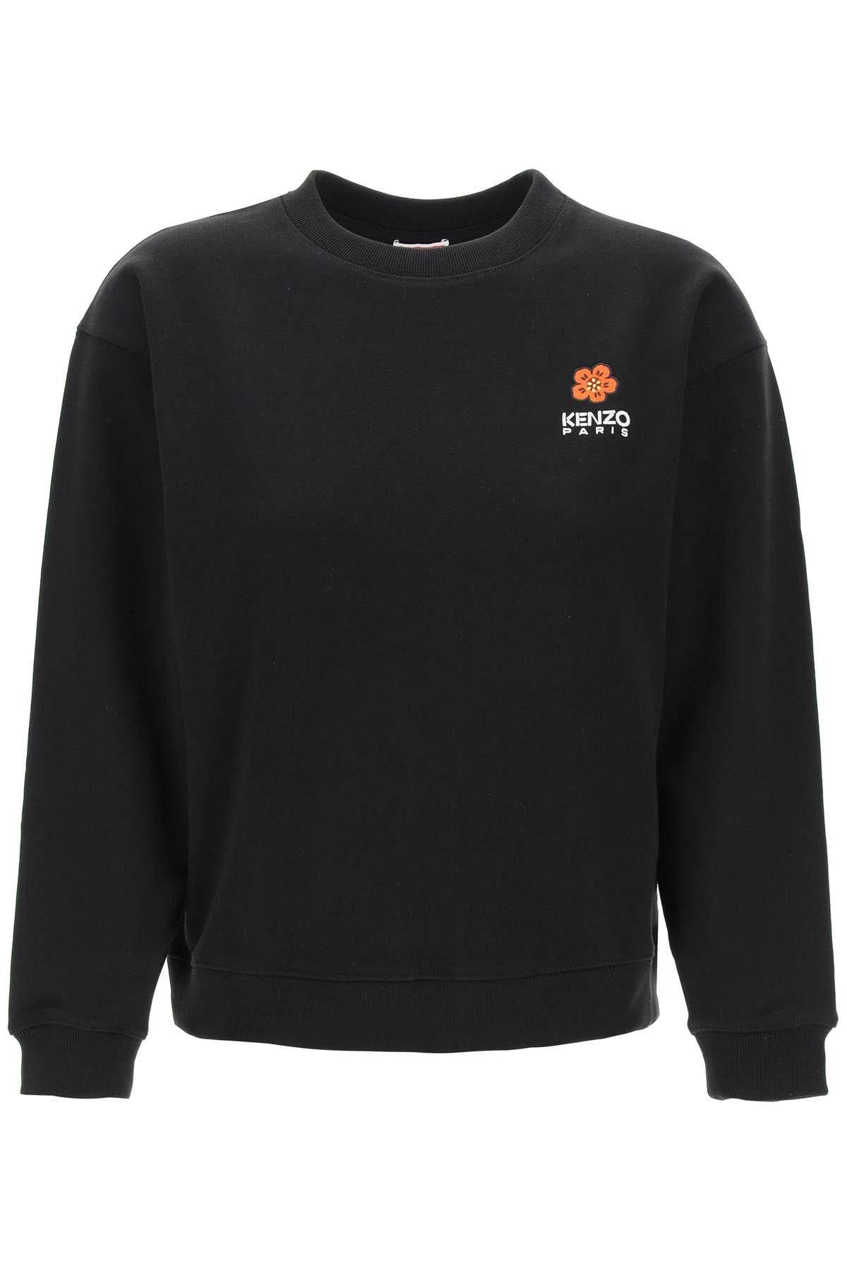 image of Kenzo Crew-Neck Sweatshirt With Embroidery Size S For Women in Black