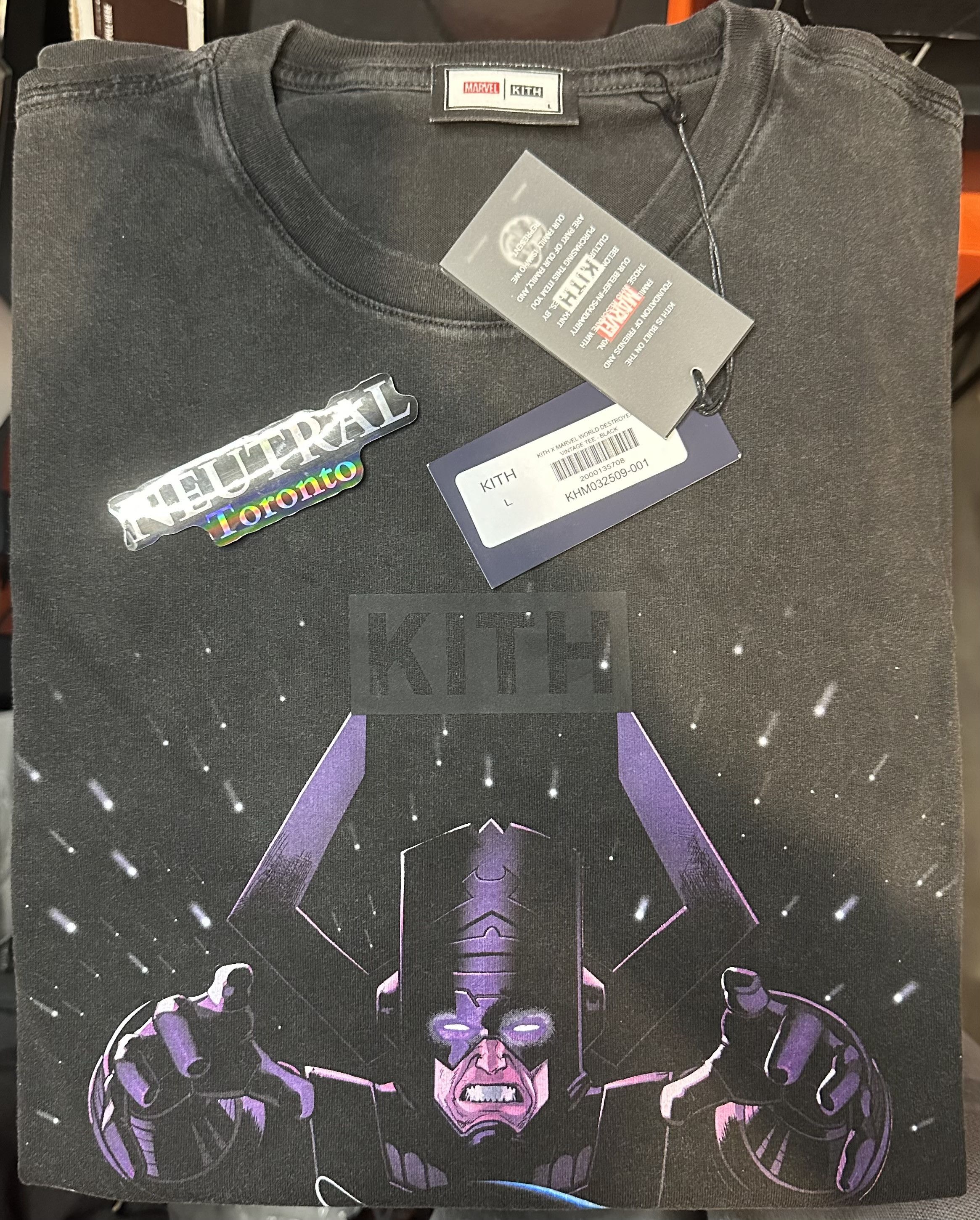 Kith × Marvel Comics Kith x Marvel World Destroyer Vintage Tee Size US L / EU 52-54 / 3 - 5 Thumbnail