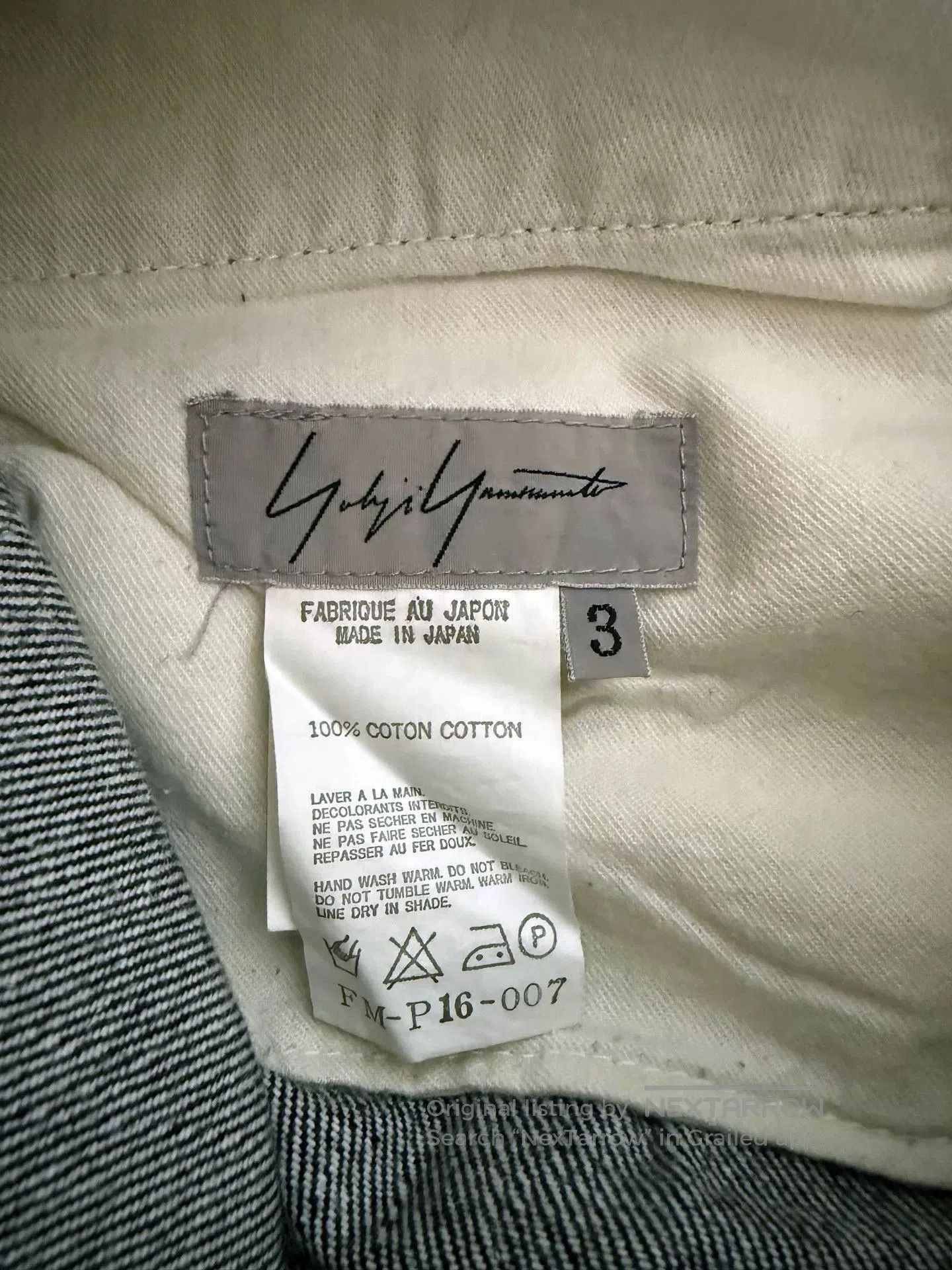Yohji Yamamoto Yohji Yamamoto Selvedge Indigo Straight Jeans. Size US 40 / EU 56 - 9 Thumbnail
