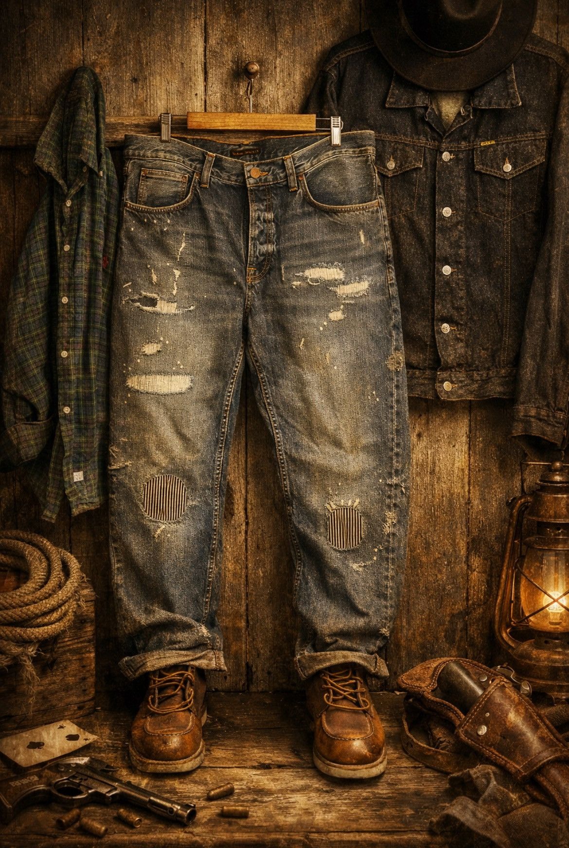 Nudie Jeans Nudie Jeans co denim distressed pants Size US 34 / EU 50 - 1 Thumbnail