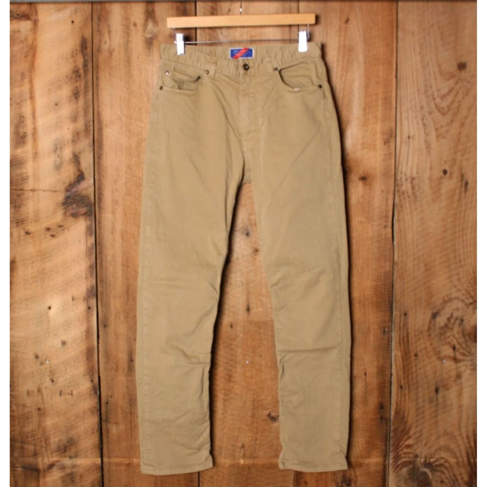 Denime BEST MADE CO. Khaki Stretch Denim Jeans Straight Jeans | 30x31 | Men | Blue | Slim Fit | Zip Closure Size US 30 / EU 46 - 2 Thumbnail