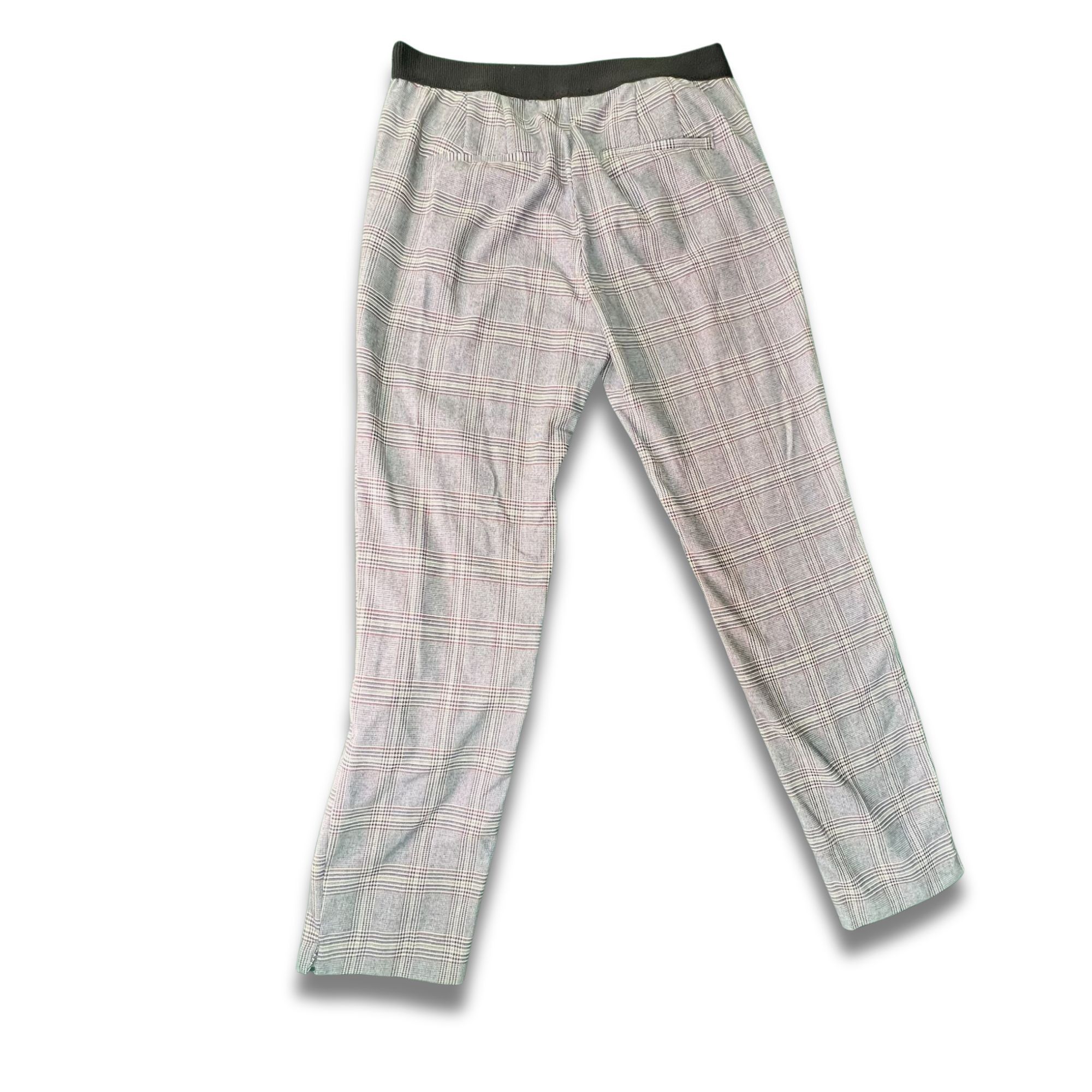 Other Mens Gray Plaid Dress Pants With Slim Fit Design For Formal Size US 30 / EU 46 - 3 Thumbnail