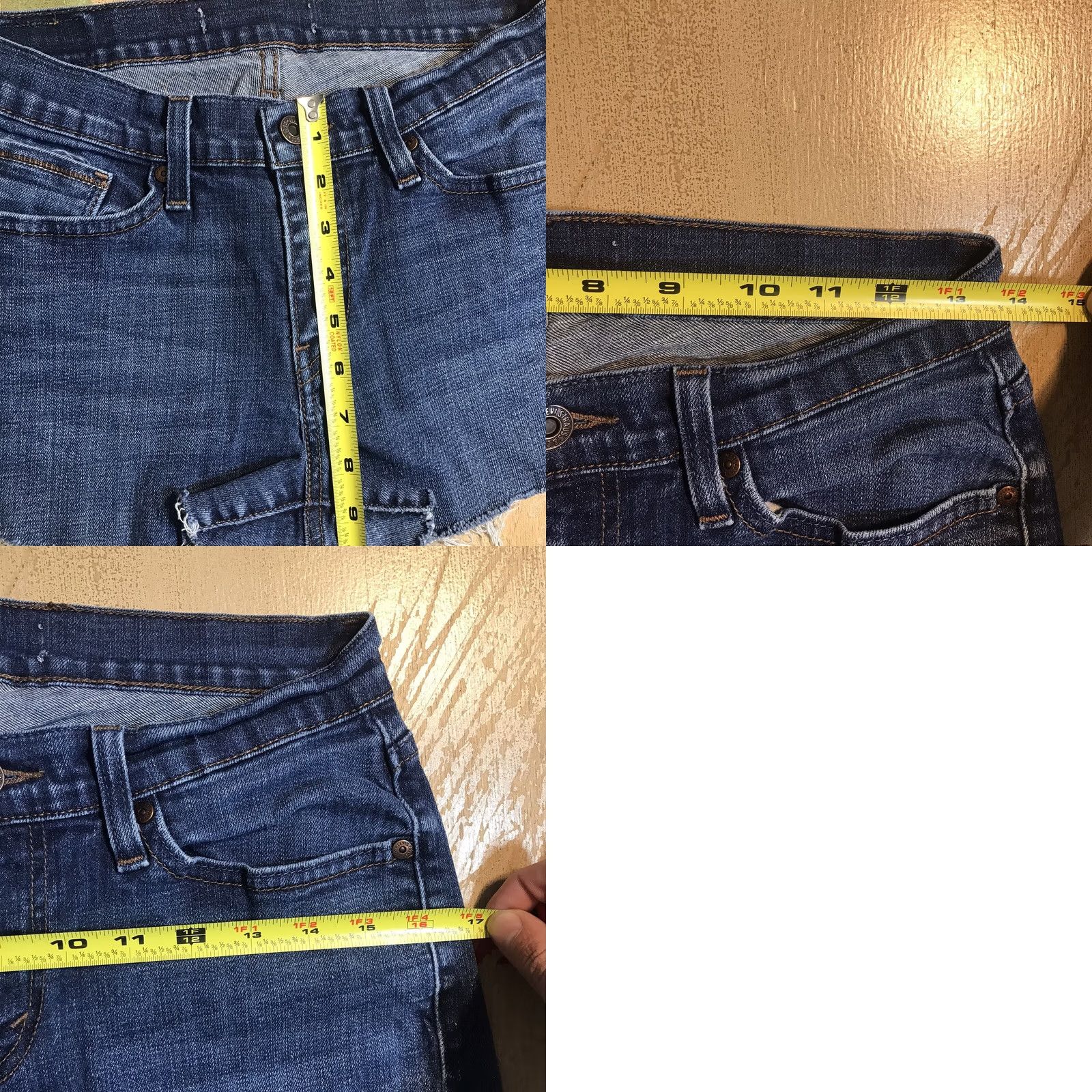 Levi's VINTAGE Levis Shorts Womens Regular 8 Blue Denim 515 Cut-Off Frayed Hems Zip Fly Easy Care 5-Pocket Size 30" / US 8 / IT 44 - 8 Thumbnail