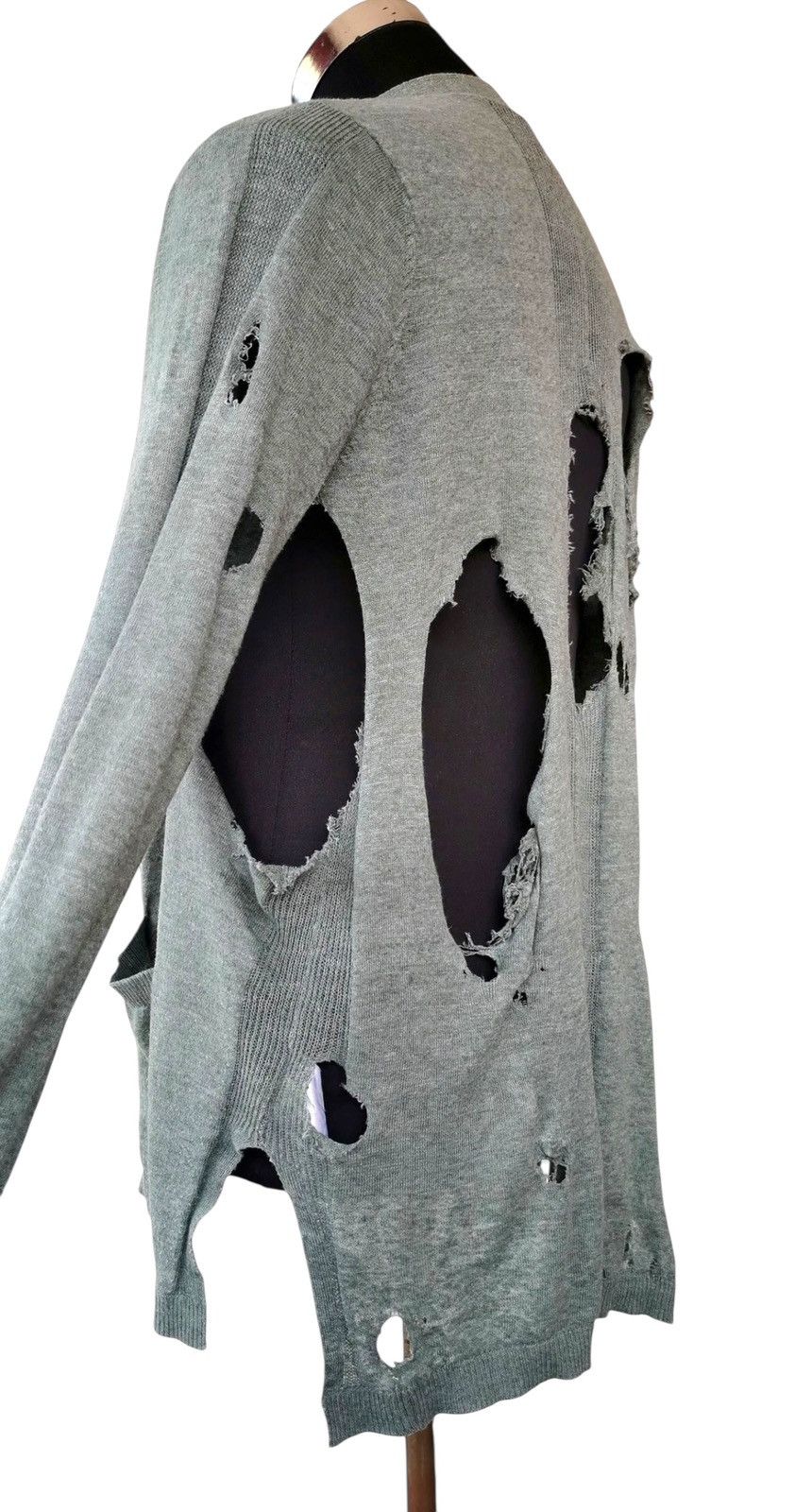 Gap Gap Cardigan Heavily Grunge Distressed Size US L / EU 52-54 / 3 - 3 Thumbnail
