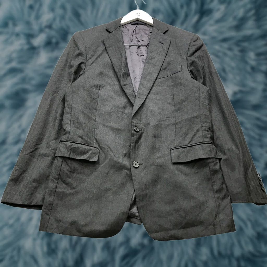 Brooks Brothers Brooks Brothers 1818 Regent Wool Blazer Jacket Coat Mens Small 38R Gray Solid Pockets Lined Wool Outer Shell Button Short Coat Size 36R - 1 Thumbnail