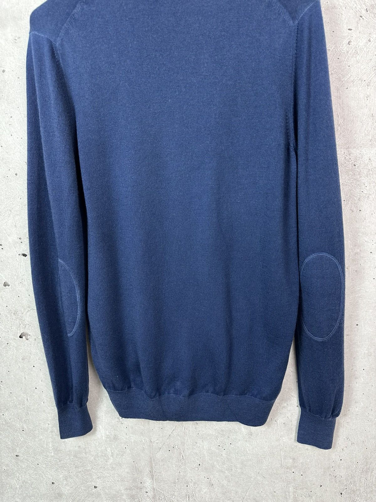 Gran Sasso × Vintage Gran Sasso Vintage Made in Italy Knit Wool Navy Cardigan Size US M / EU 48-50 / 2 - 8 Thumbnail