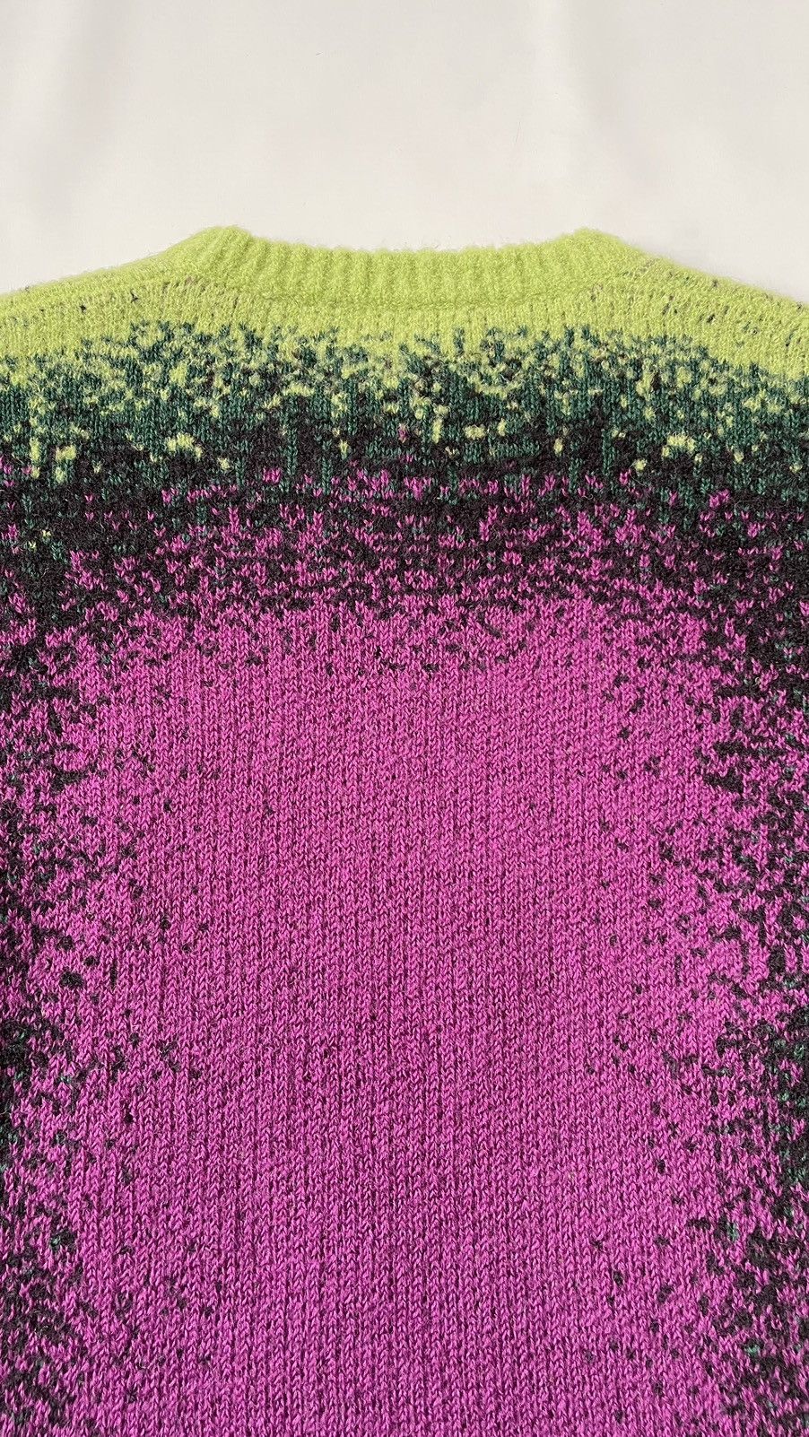 Y/Project A/W 22 Purple / Lime ‘Gradient’ Sweater Size US M / EU 48-50 / 2 - 11 Thumbnail