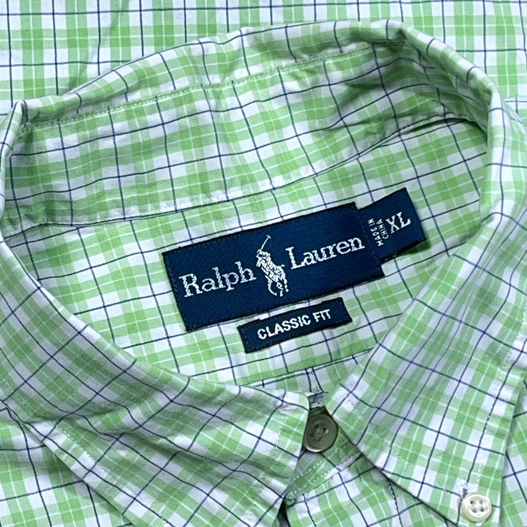 Ralph Lauren Ralph Lauren Shirt Men XL Green Plaid Button-Up Classic Fit Camp Poplin Size US XL / EU 56 / 4 - 3 Thumbnail