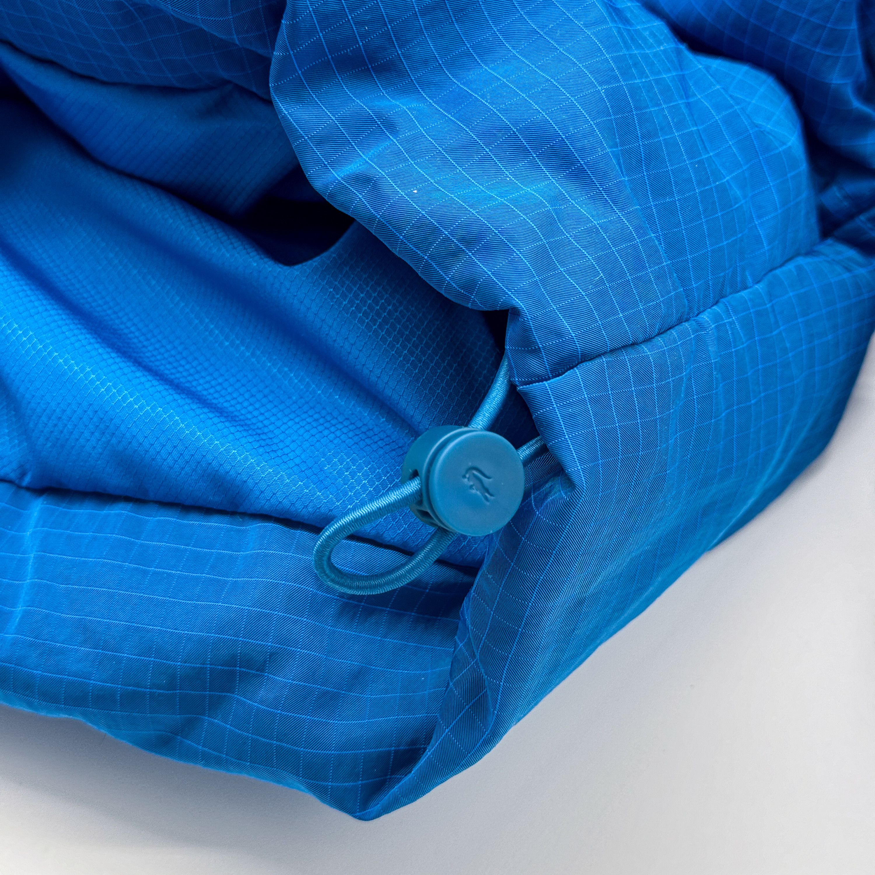 Lacoste 40 L Lacoste L!VE Short Quilted Rain Jacket Blue Puffer Down Size L / US 10 / IT 46 - 3 Thumbnail