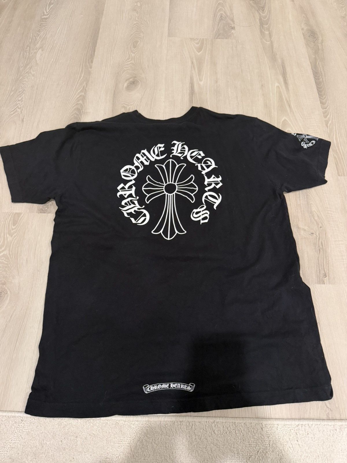 Chrome Hearts T shirt scroll neck cross Size US XL / EU 56 / 4 - 2 Thumbnail
