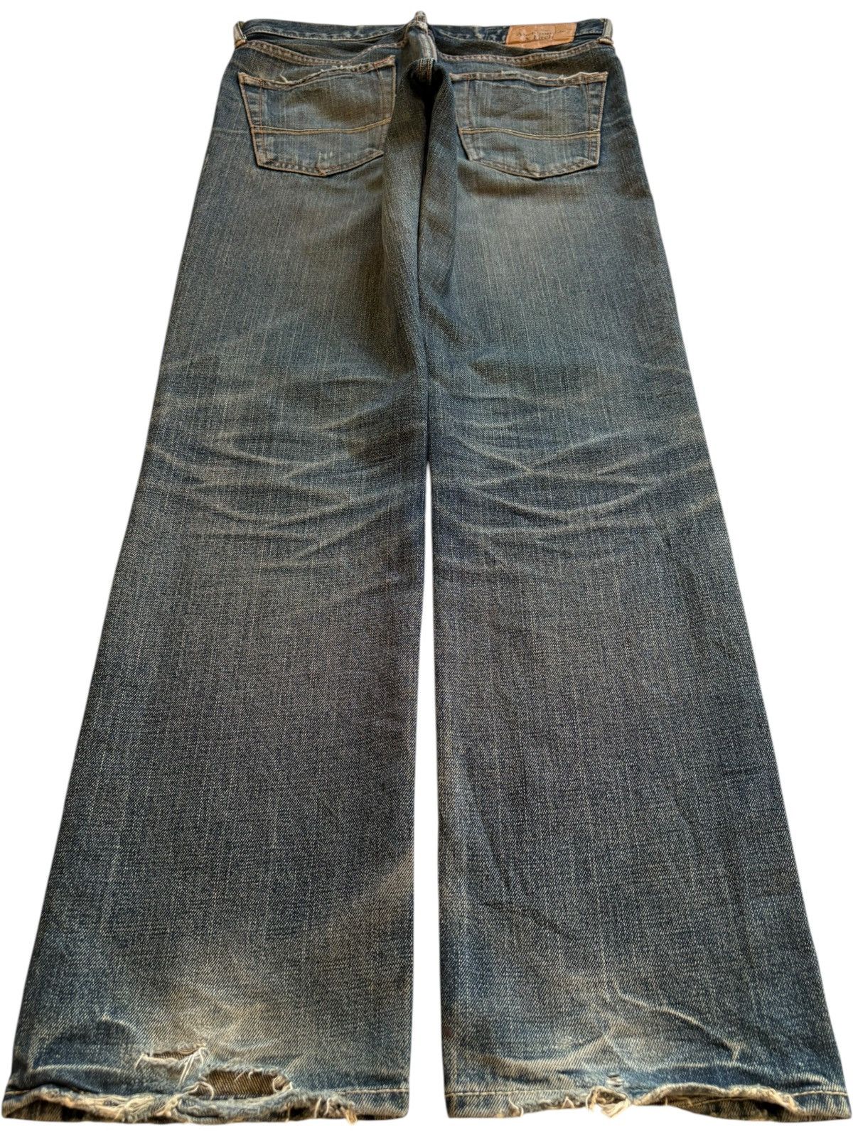 Abercrombie & Fitch Vintage Abercrombie Rusty Mud Wash Ripped Loose Jeans Size US 30 / EU 46 - 2 Thumbnail