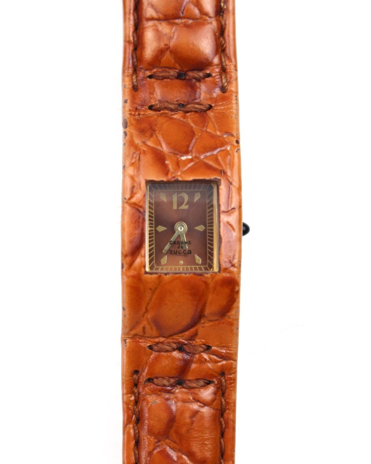 Issey Miyake × Seiko 1996 CABANE DE ZUCCA “CHEWING GUM” CROCO-EMBOSSED WATCH Size ONE SIZE - 1 Thumbnail