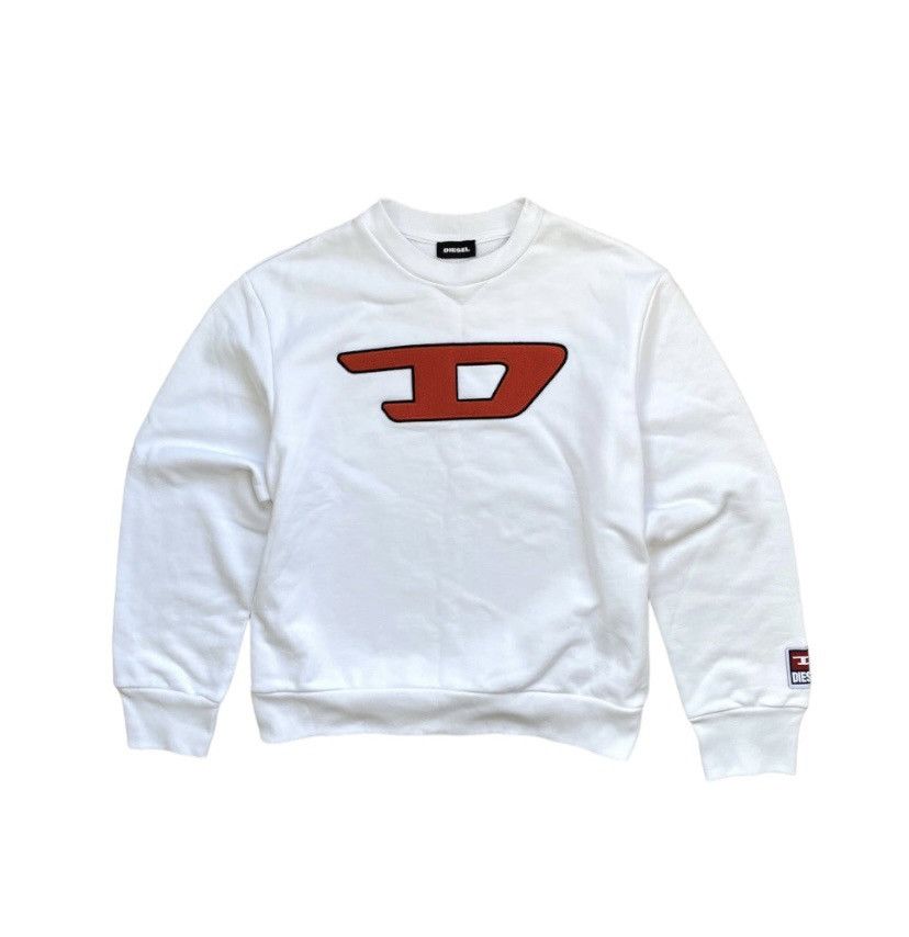 Diesel White Sweatshirt Big Logo