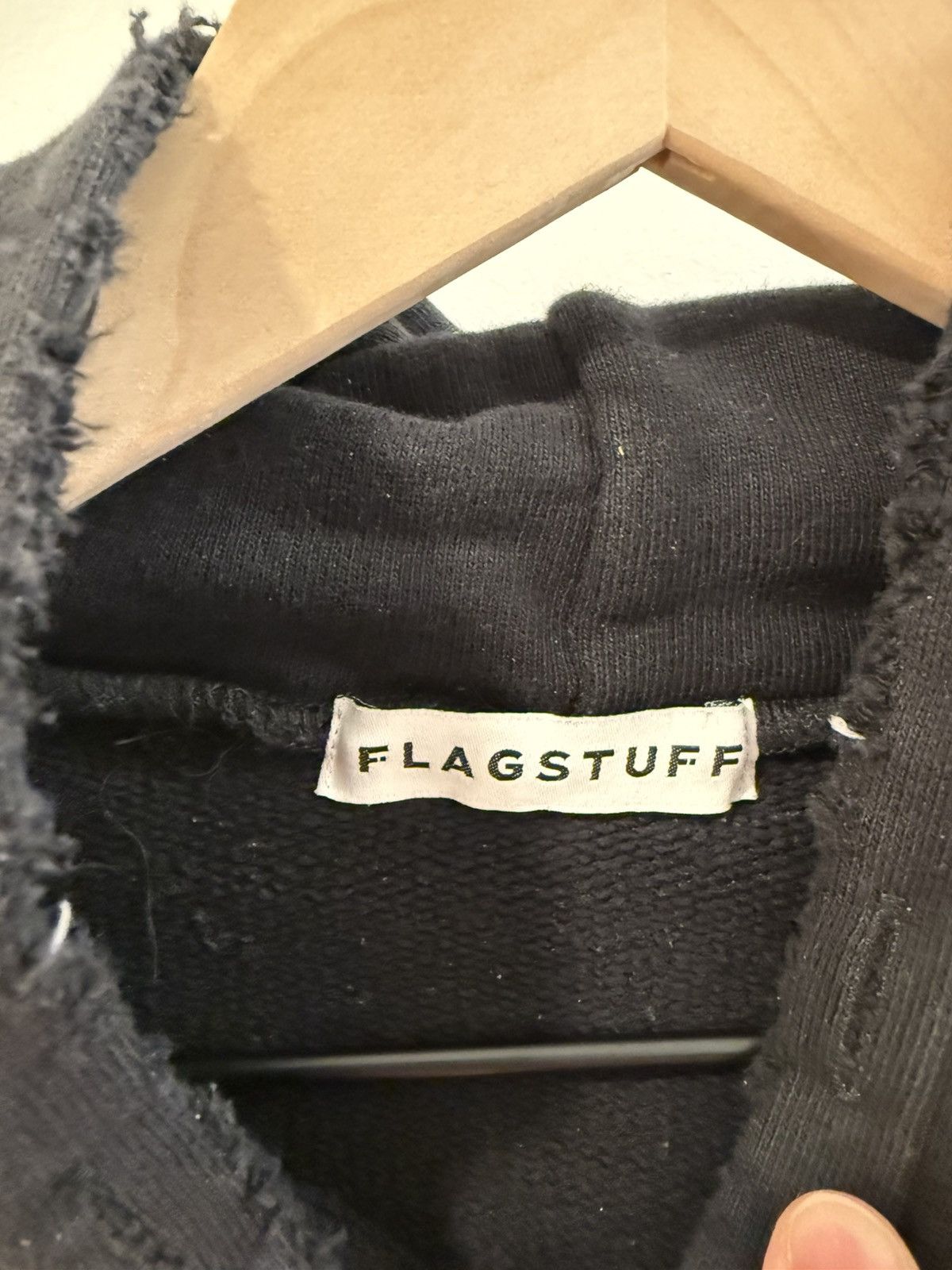 Flagstuff Black Damaged Hoodie Size US M / EU 48-50 / 2 - 7 Thumbnail