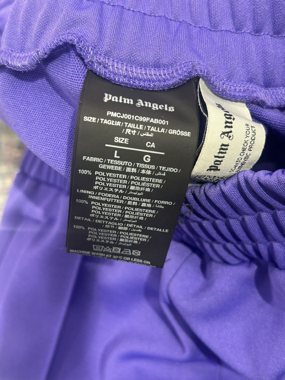 Palm Angels Palm angels trackpants purple white Size US 34 / EU 50 - 6 Thumbnail