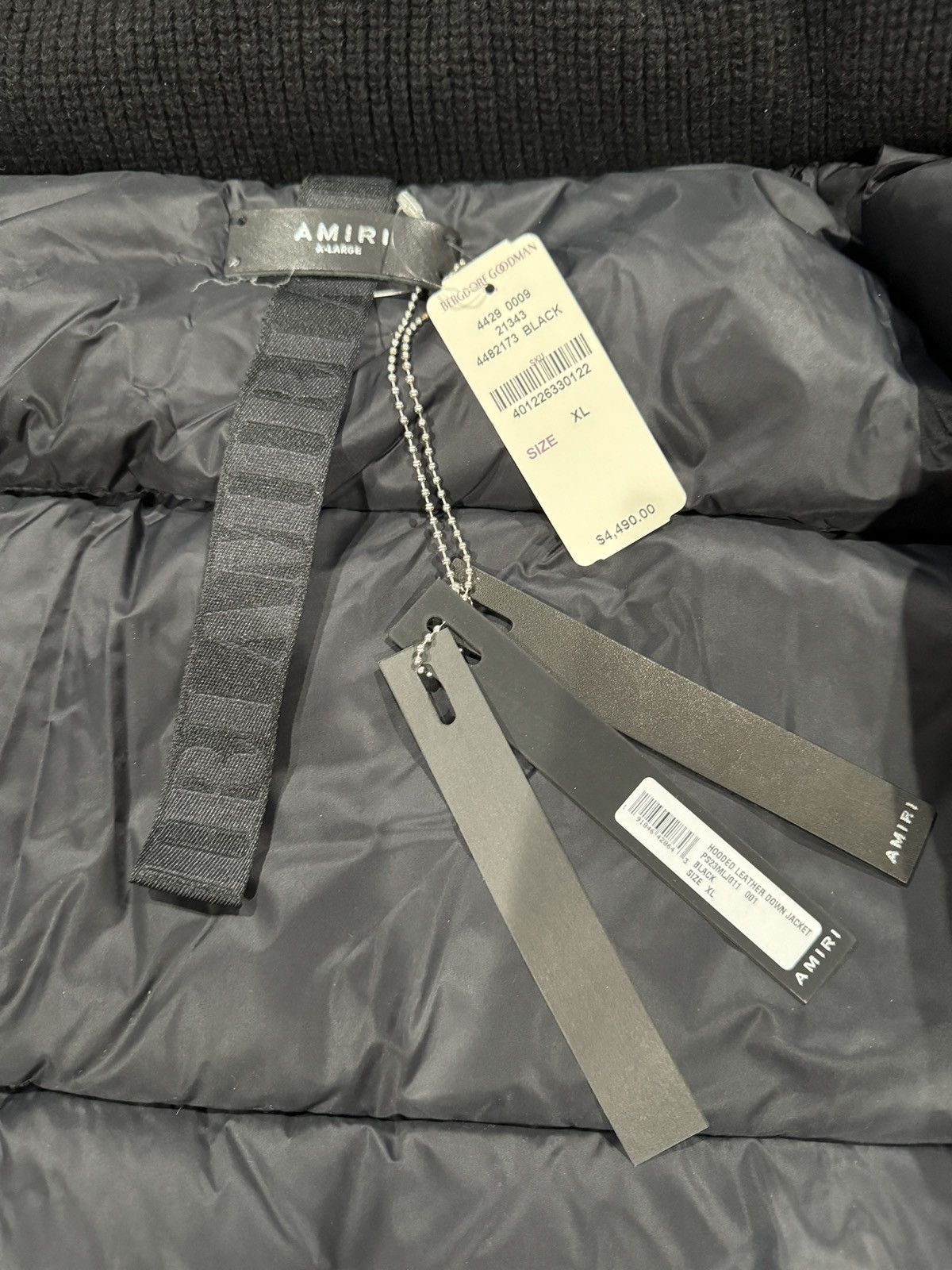 Amiri Amiri hooded down leather jacket Size US XL / EU 56 / 4 - 6 Thumbnail
