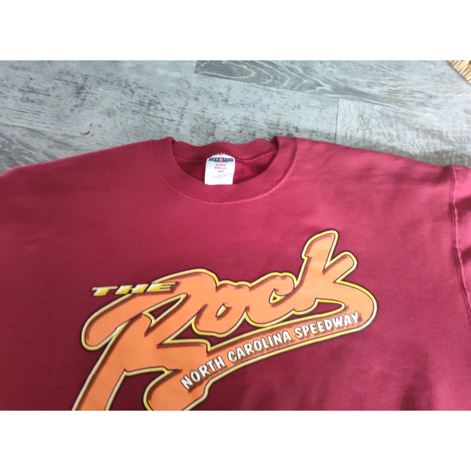 Jerzees VINTAGE Vtg 90s The Rock North Carolina Speedway Crewneck Sweatshirt Nascar Racing XL Size US XL / EU 56 / 4 - 6 Thumbnail