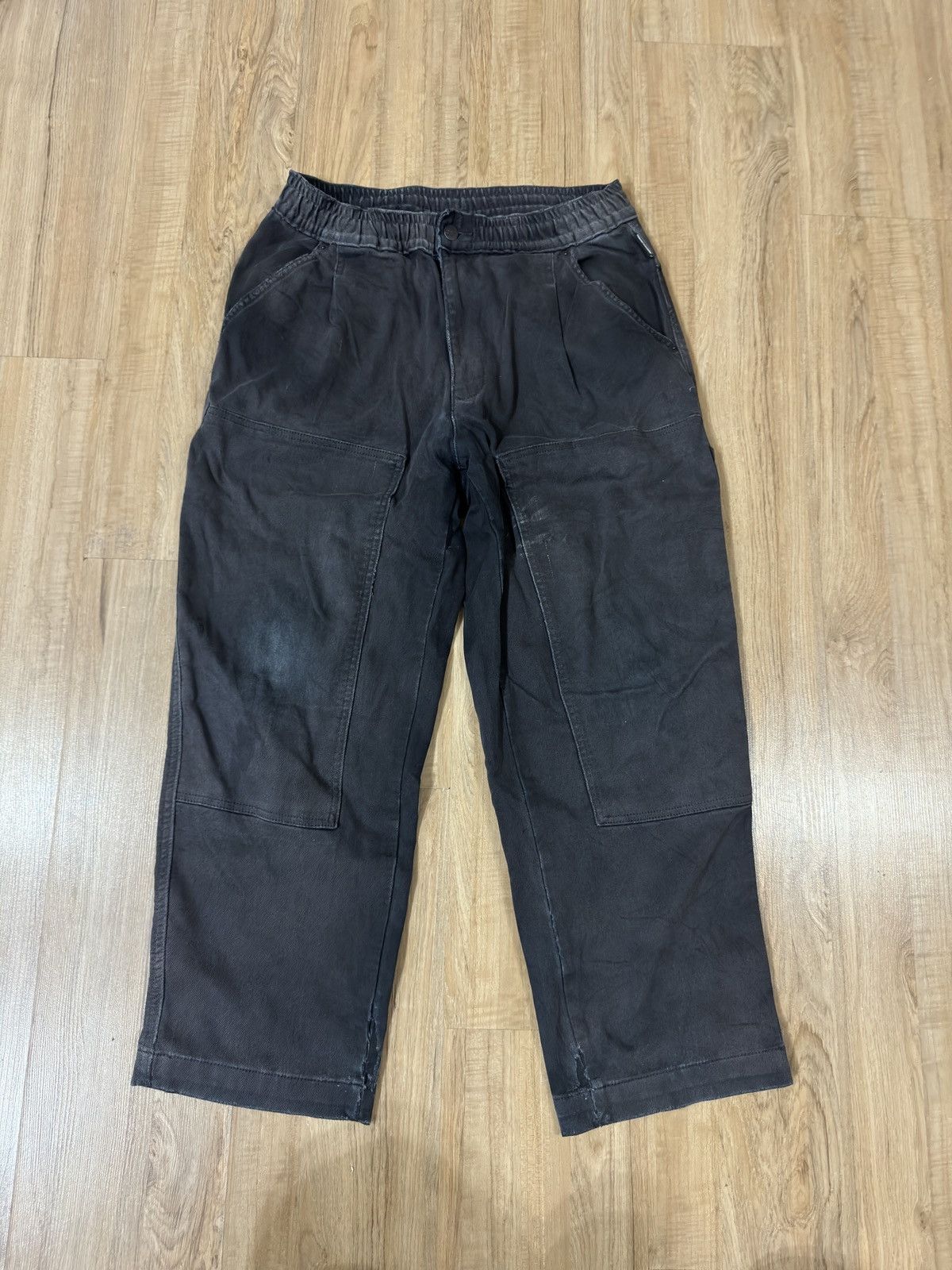 Japanese Brand STUDIO 7 DOUBLE KNEE BAGGY PANTS Size US 32 / EU 48 - 1 Thumbnail