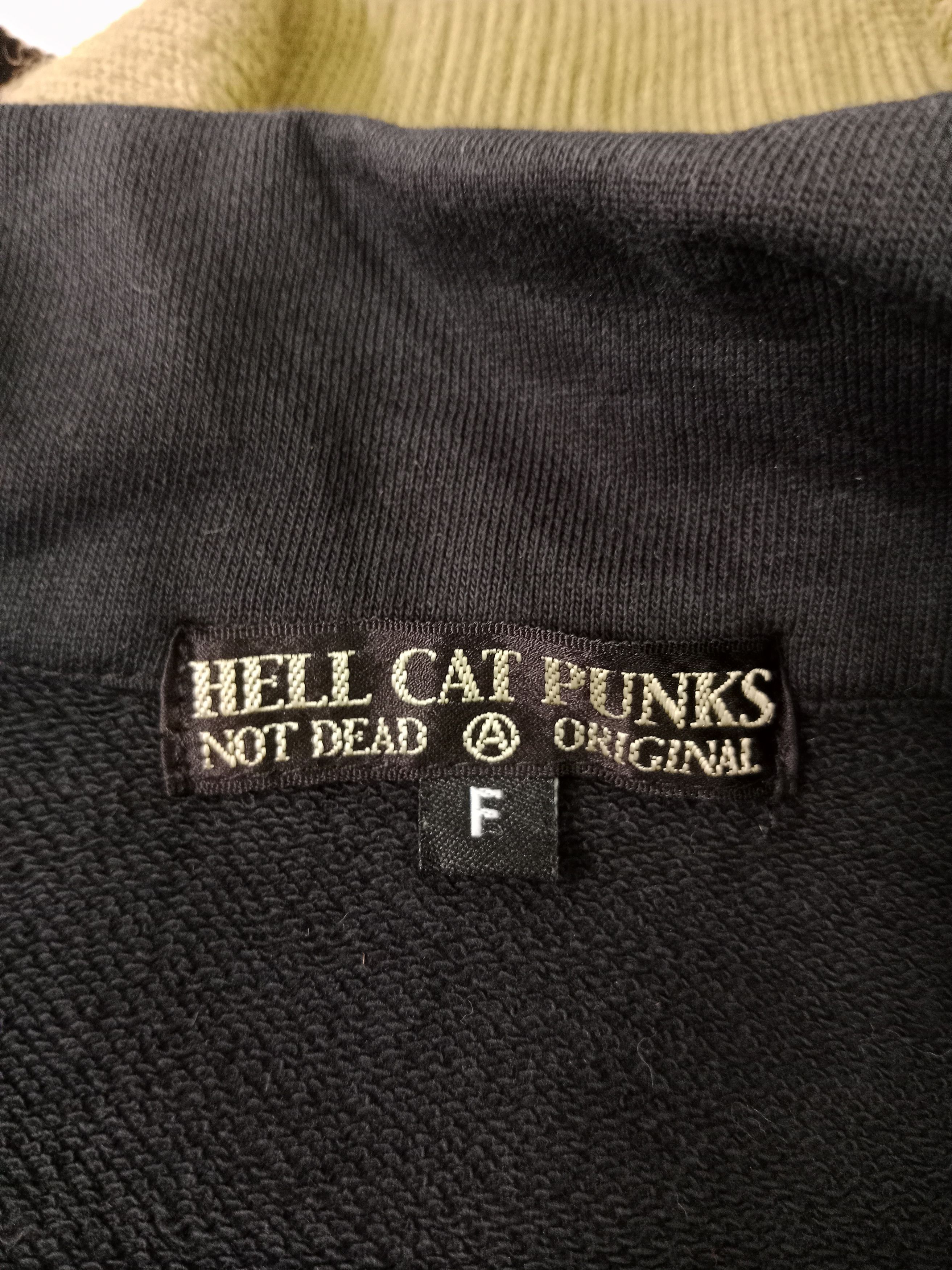 Japanese Brand Hell Cat Punks Music Rock Sweater Zipper Size S / US 4 / IT 40 - 6 Thumbnail