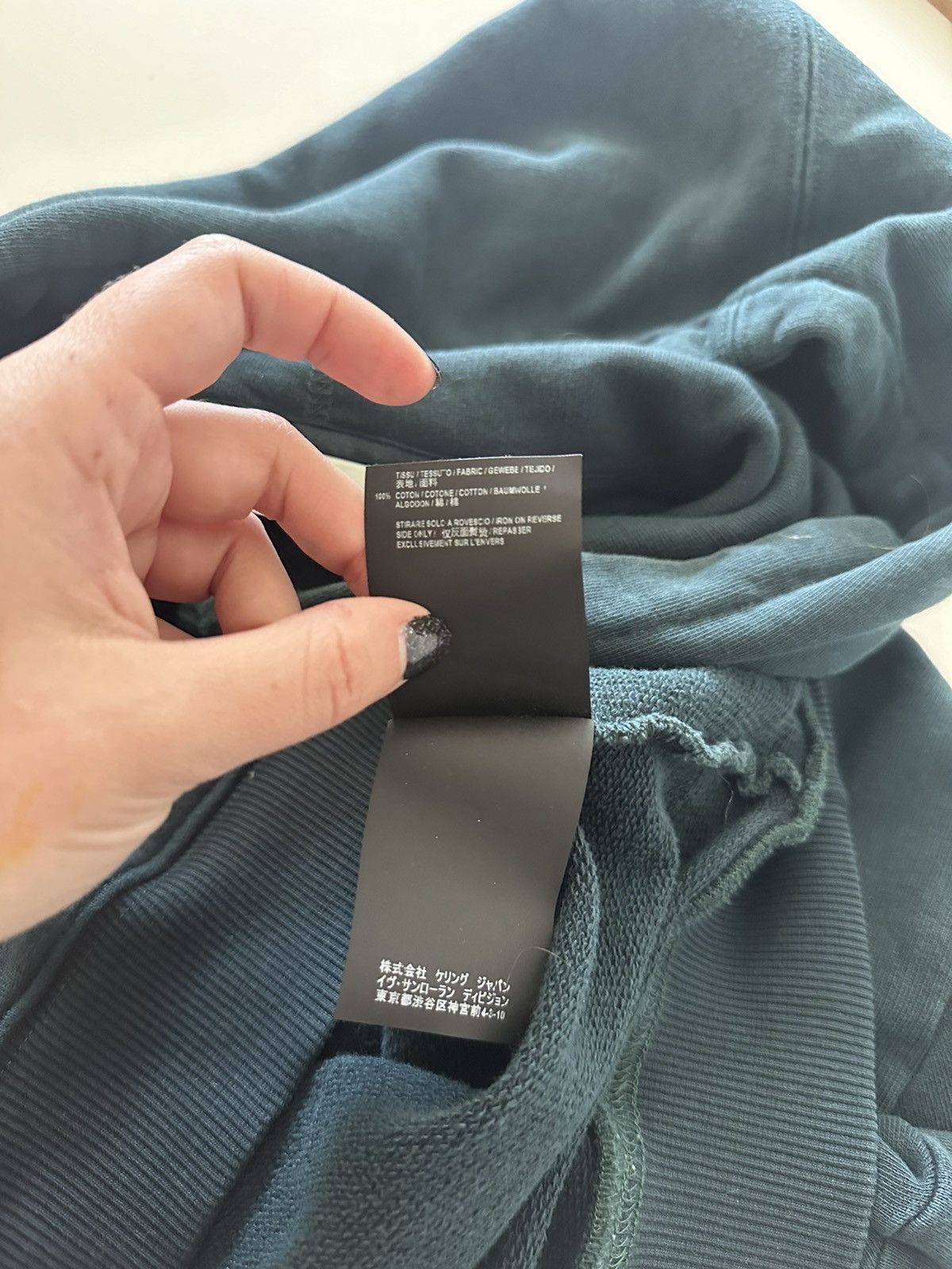 Saint Laurent Paris Saint Laurent YSL Green Spellout Logo Hoodie Pullover XS Size XS / US 0-2 / IT 36-38 - 6 Thumbnail