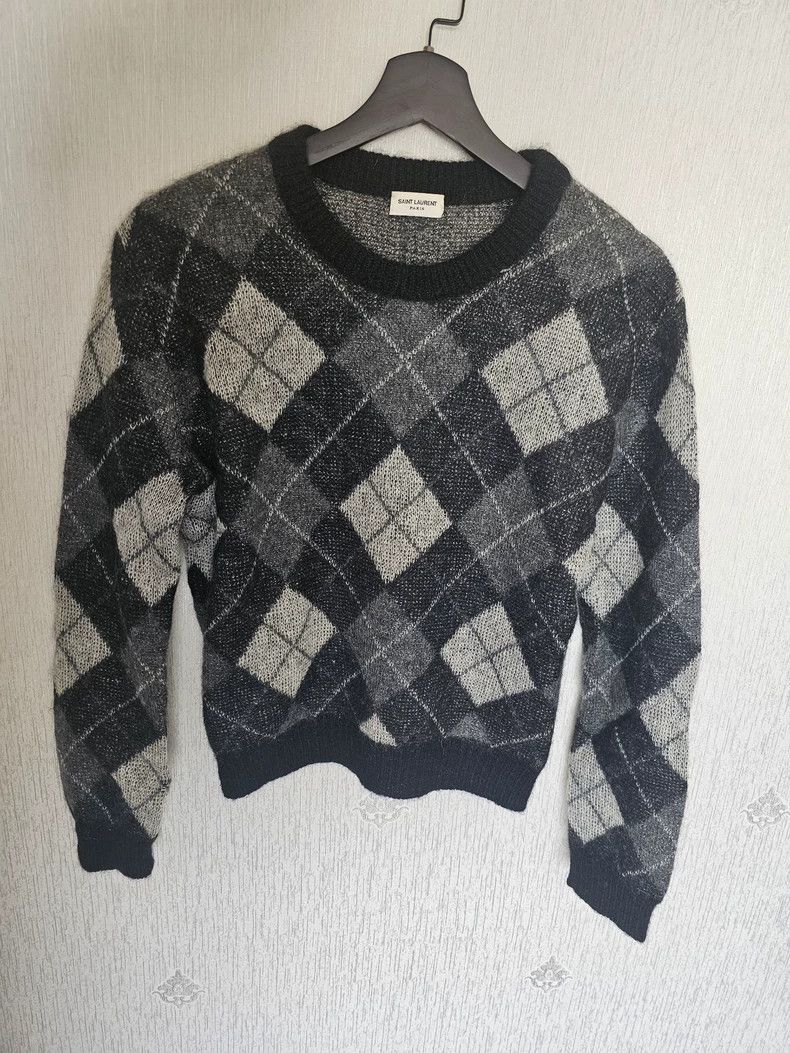 Saint Laurent Paris saint Laurent parisPlaid sweater 2503-Nextarrow Size L / US 10 / IT 46 - 1 Thumbnail