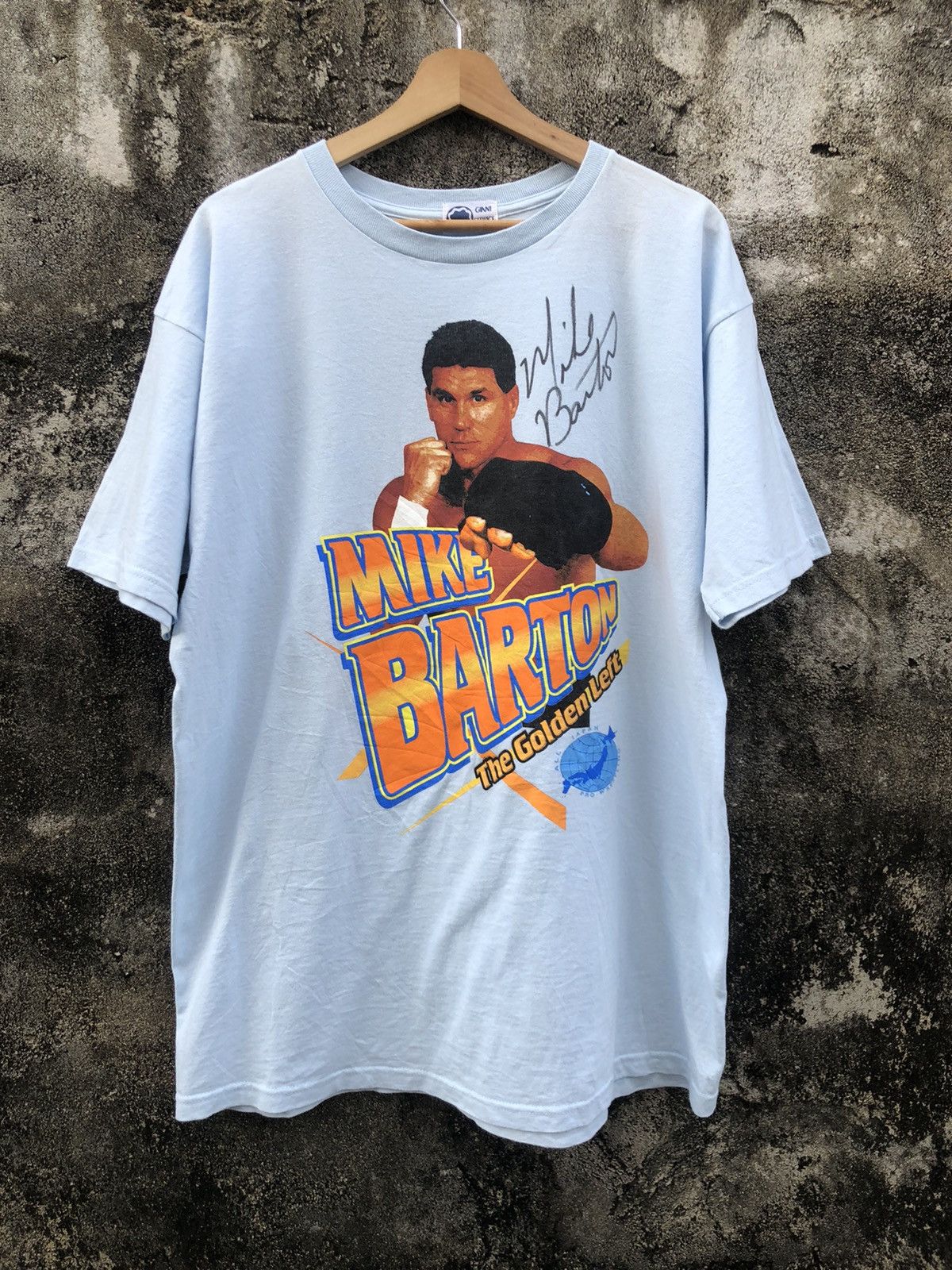 Japanese Brand × Vintage × WCW/nWo Rare‼️ Vintage 90s AJPW Mike Barton Tee With Signature Size US XL / EU 56 / 4 - 1 Thumbnail