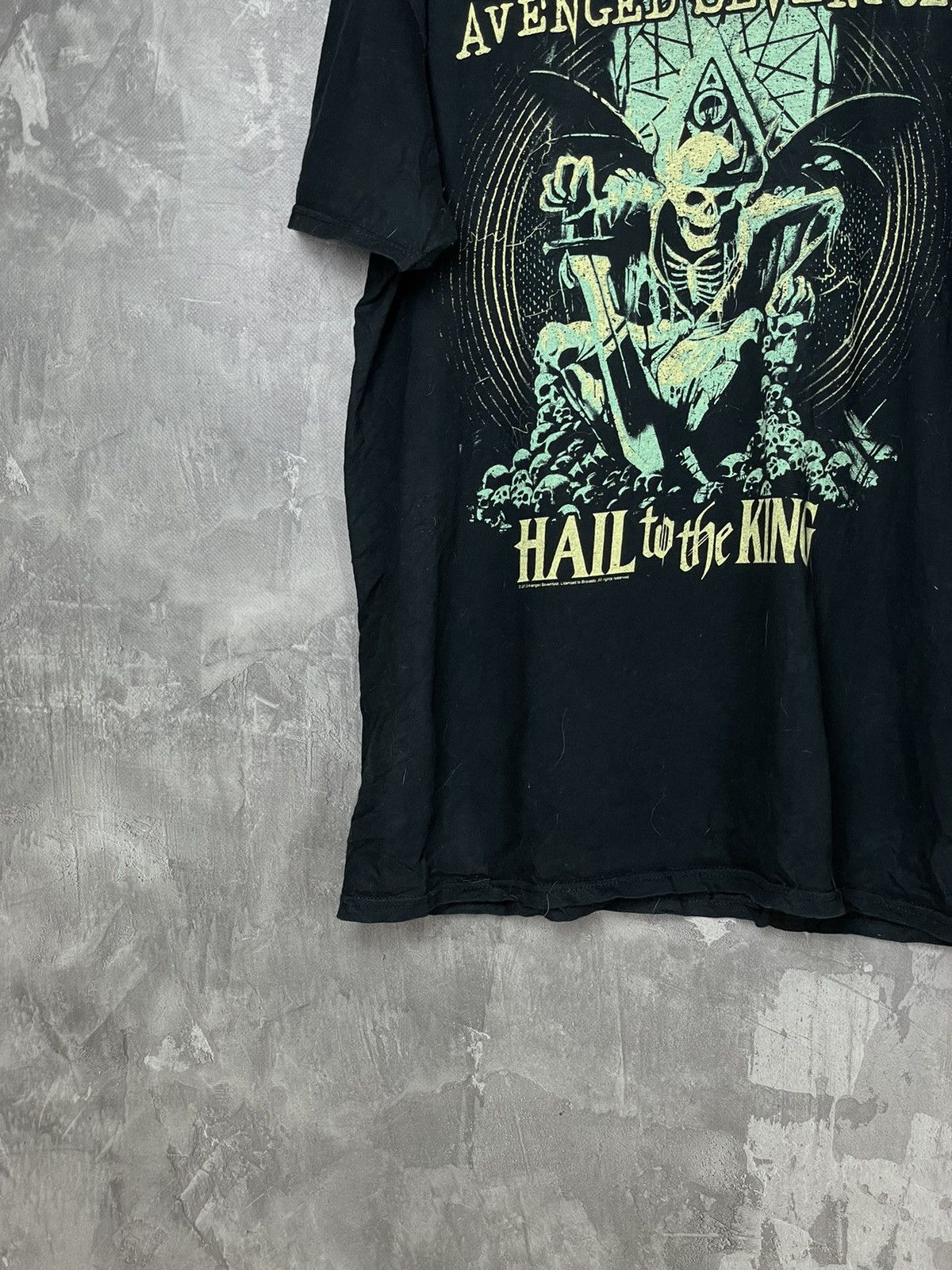 Band Tees × Vintage Avenged Sevenfold Band Tee Shirt Large Black Promo Merch Size US L / EU 52-54 / 3 - 5 Thumbnail