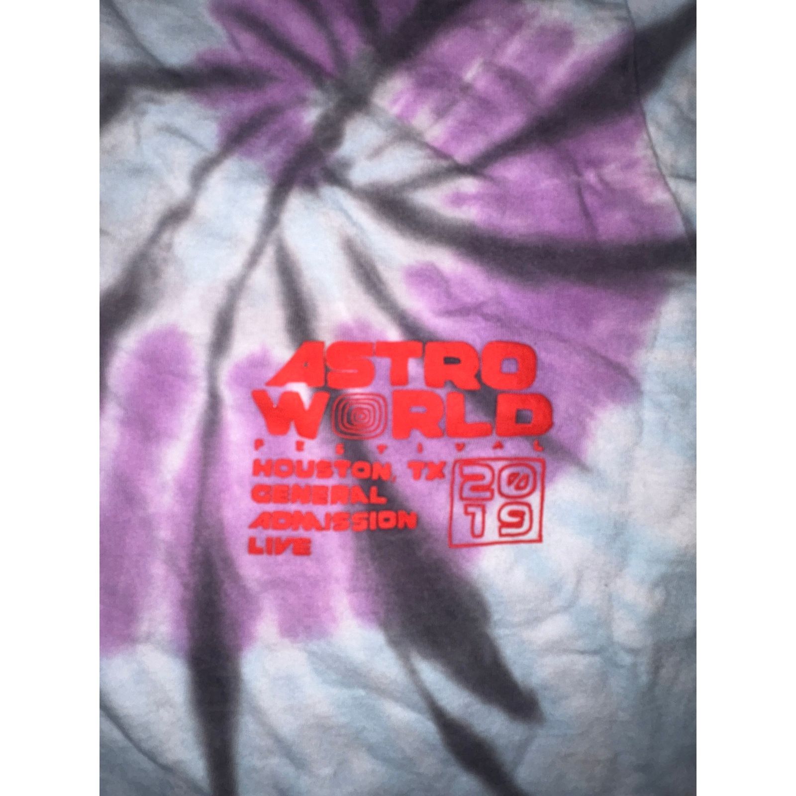 Travis Scott Travis Scott cactus jack Astroworld tour 2019 tie dye medium Size US M / EU 48-50 / 2 - 3 Thumbnail