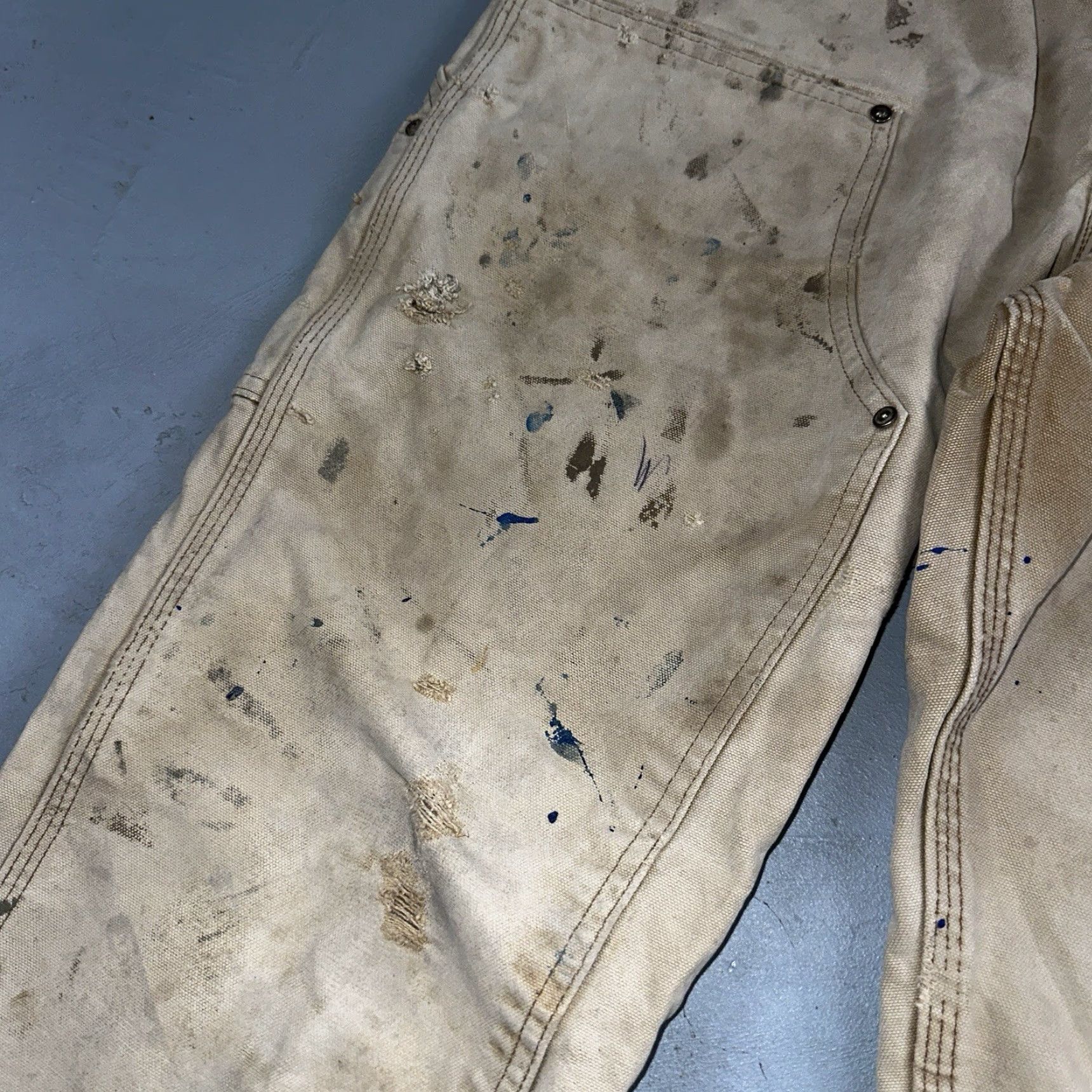 Carhartt VINTAGE Carhartt Carpenter Pants USA B01 Brown Thrashed 34x34 Act 32x32 Size US 34 / EU 50 - 5 Thumbnail