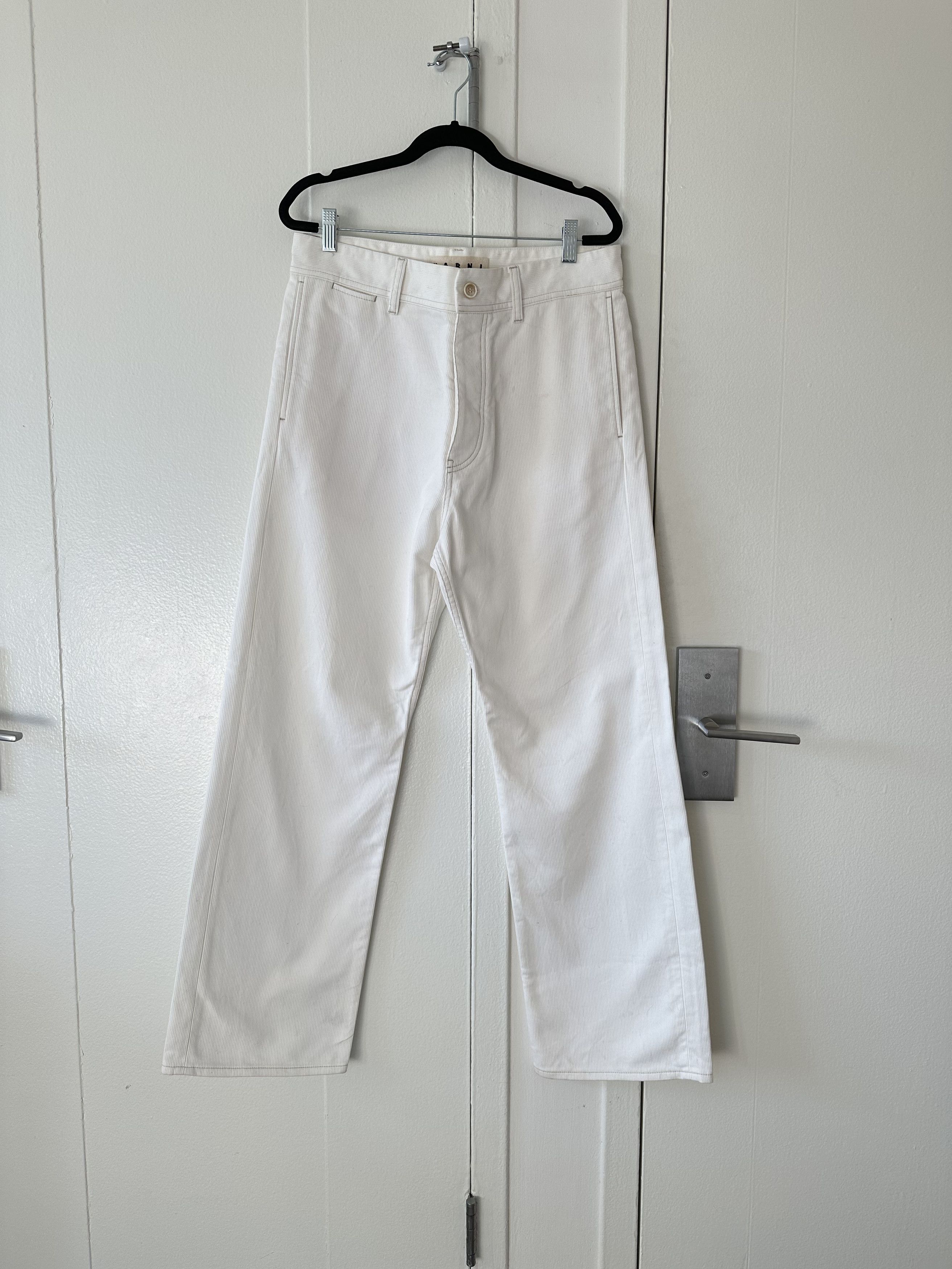 Marni Marni Wide Leg Contrast Stitch Trousers Size US 32 / EU 48 - 2 Thumbnail