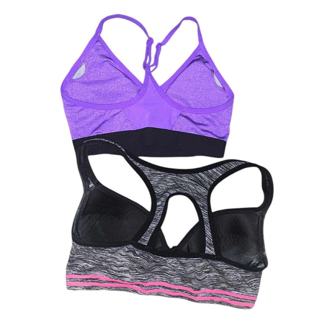 Nike 2 Women's Sports Bras Athletic Top Gray Purple Pink Nike SM Size S / US 4 / IT 40 - 2 Thumbnail