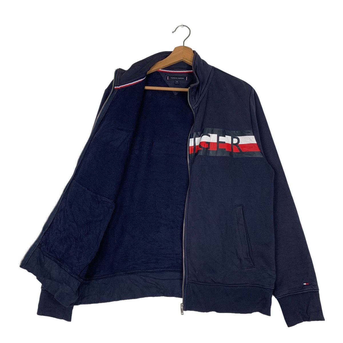 Tommy Hilfiger TOMMY HILFIGER Big Logo Sweater Jacket #0682-C31 Size US XL / EU 56 / 4 - 9 Thumbnail