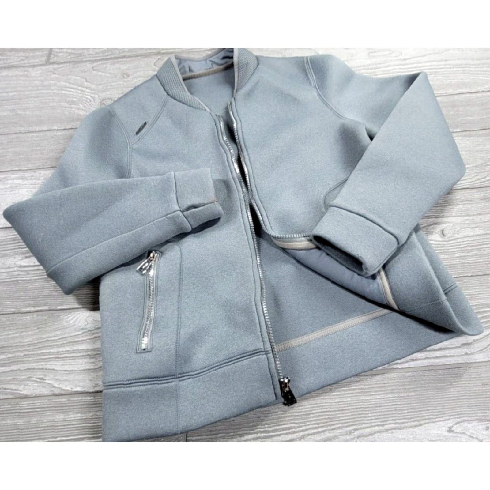 Vintage Polo Sport Jacket XS Women Gray Full Zip Stretch Long Sleeve Pockets Embroidered Logo Size XS / US 0-2 / IT 36-38 - 2 Thumbnail