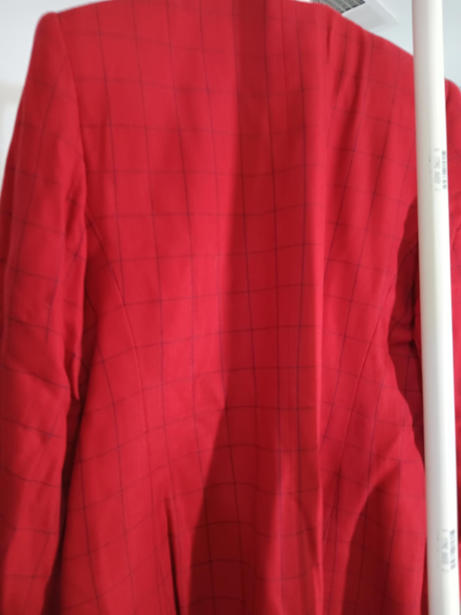 Subtle Le Nguyen Le Suit Women's Red Checkered Blazer - Size 8 Size M / US 6-8 / IT 42-44 - 3 Thumbnail