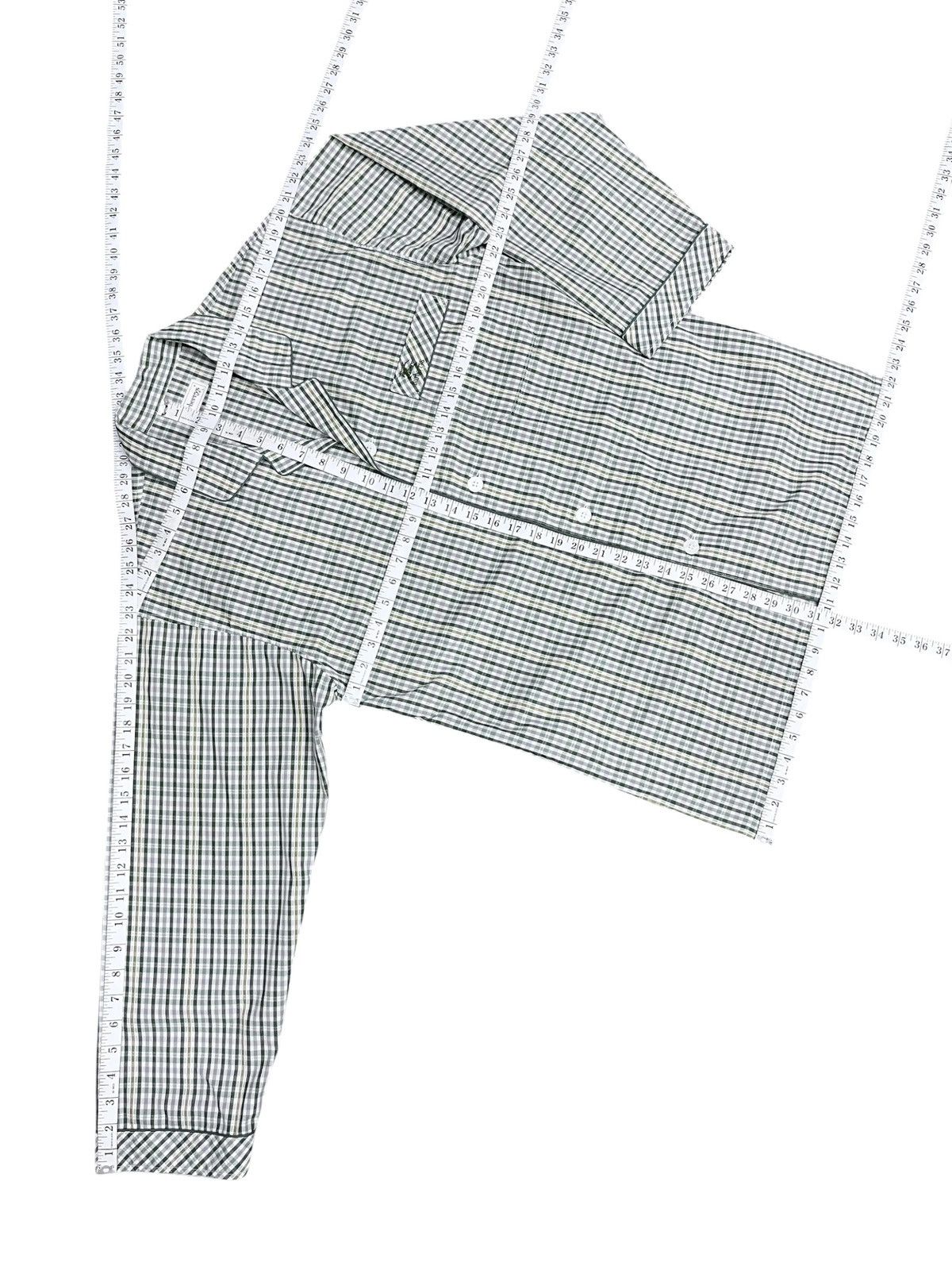 Burberry Ultra Rare Vintage Burberrys Green Check Pajama Set L Size US L / EU 52-54 / 3 - 15 Thumbnail