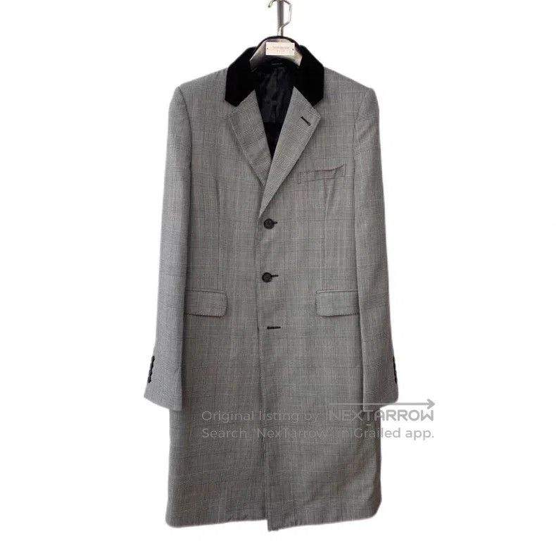 Alexander McQueen Alexander Mcqueen Gray plaid wool lapel single-breasted lo Size US M / EU 48-50 / 2 - 1 Thumbnail
