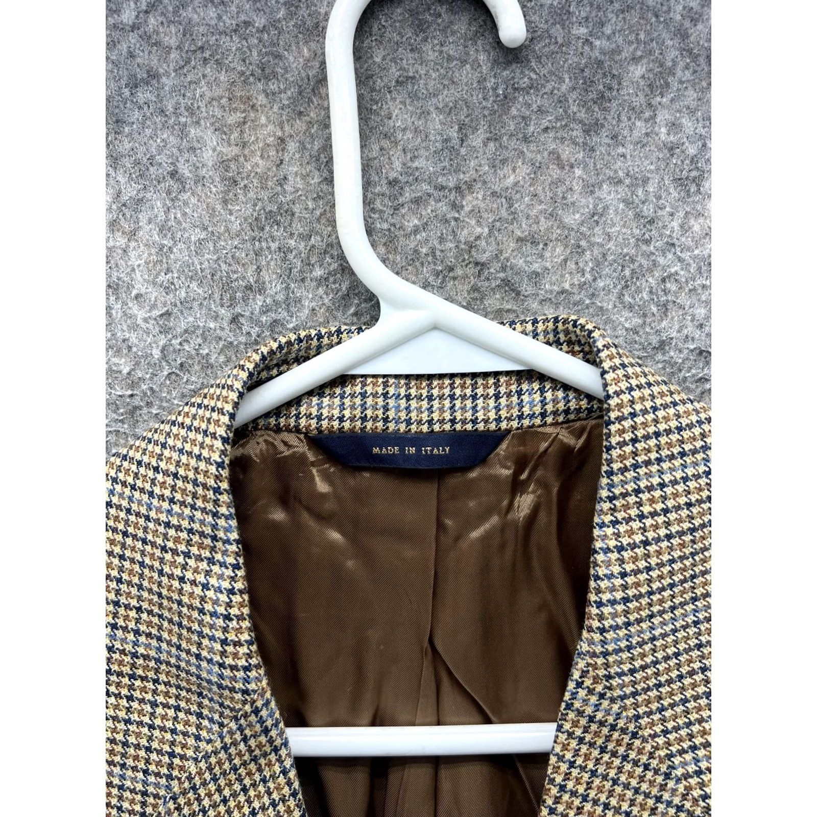 Brooks Brothers Brooks Brothers Sport Coat Mens Large 41R Brown Tweed Check Jacket Italy Blazer Coat Suit Jacket Size 42R - 2 Thumbnail