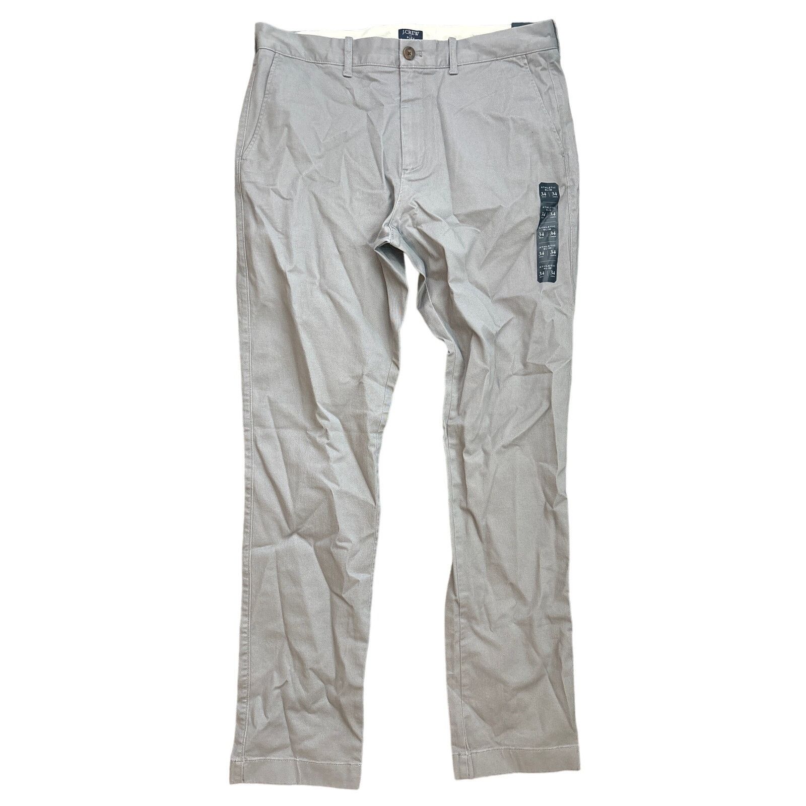 J.Crew NWT J.Crew Athletic Slim Fit Chino Pant Gray Size 34x34 Size US 34 / EU 50 - 3 Thumbnail
