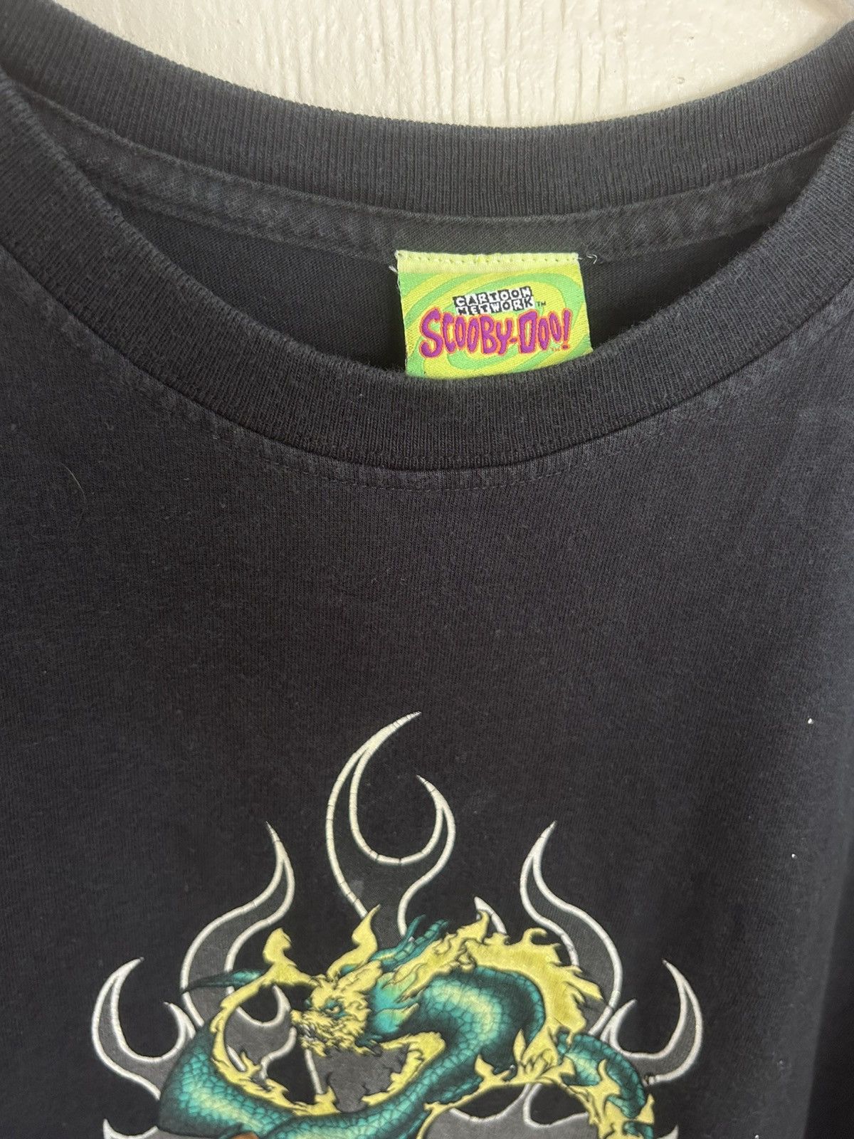 Vintage 01 Vintage Scooby Doo Tribal Dragon Flame Graphic T-shirt Size US L / EU 52-54 / 3 - 5 Thumbnail