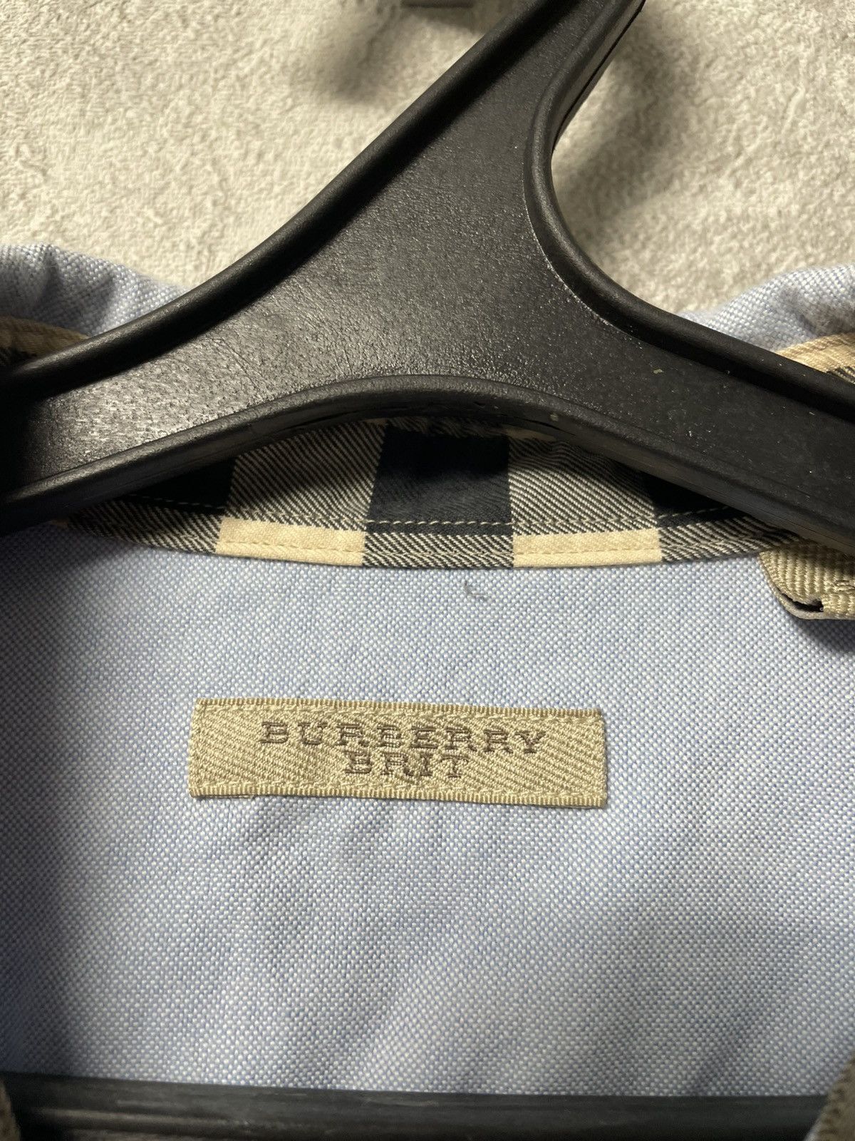 Burberry Vintage Burberry Nova Check Blue Long Sleeve Shirt Button Up Size US S / EU 44-46 / 1 - 12 Thumbnail