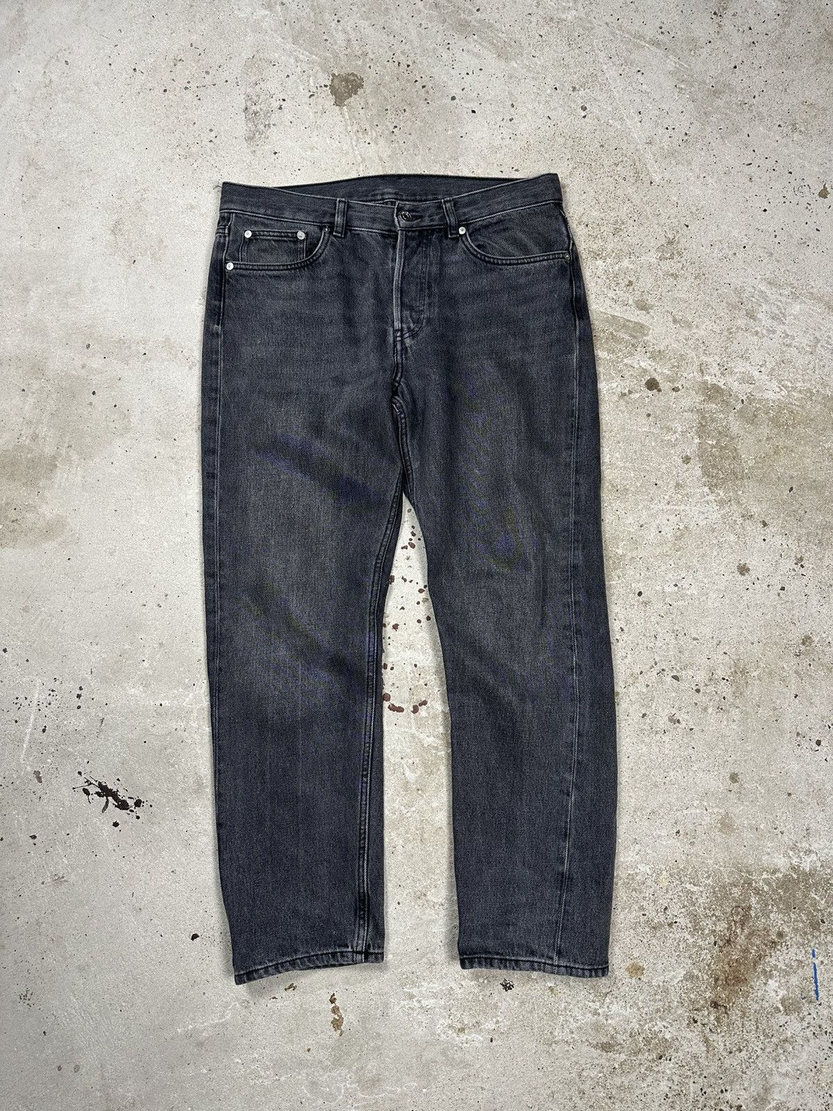 Arket Arket Regular Cropped Jeans Denim Pants Washed Grey Size US 31 - 1 Thumbnail