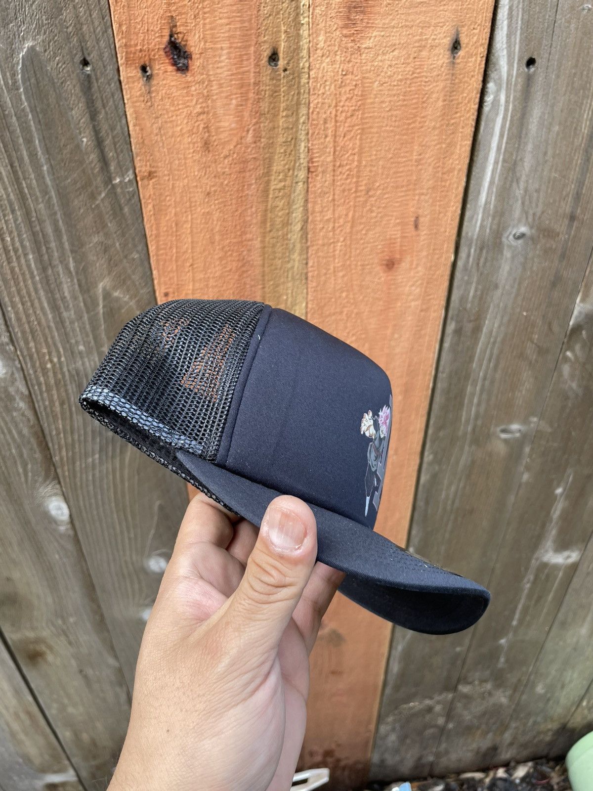 Other Goku black Los Angeles dodgers trucker SnapBack Size ONE SIZE - 3 Thumbnail