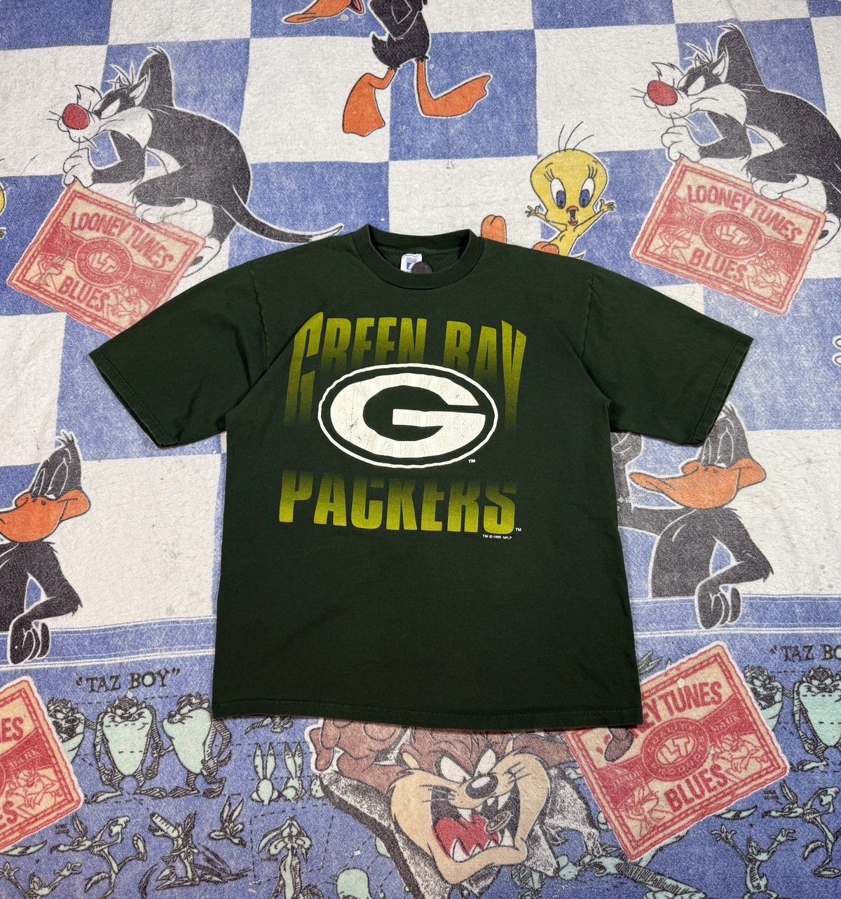Logo 7 Vintage Green Bay packers tee Size US XL / EU 56 / 4 - 1 Thumbnail