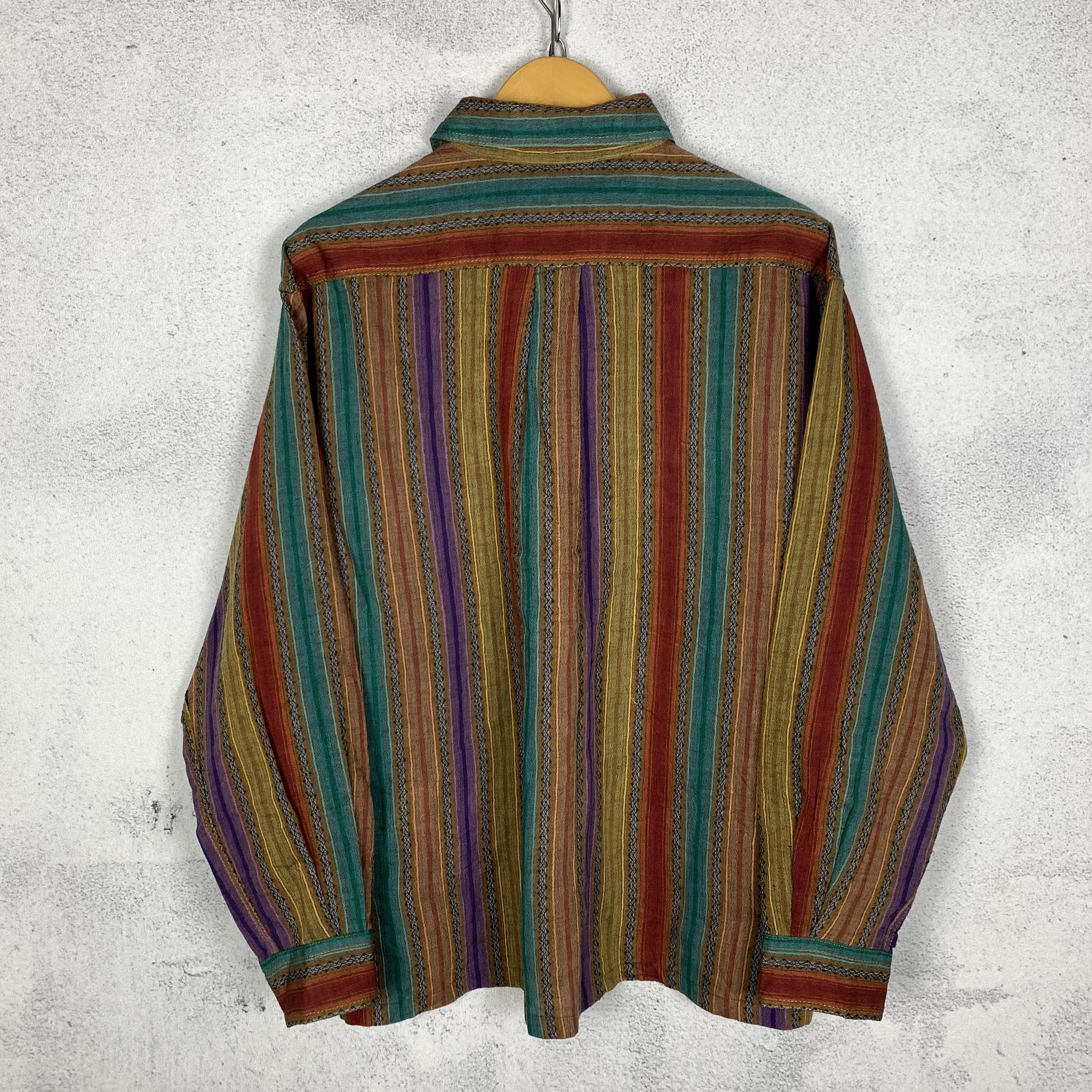 Nigel Cabourn Nigel Cabourn Stripe Multicolor Shirt Size US M / EU 48-50 / 2 - 2 Thumbnail