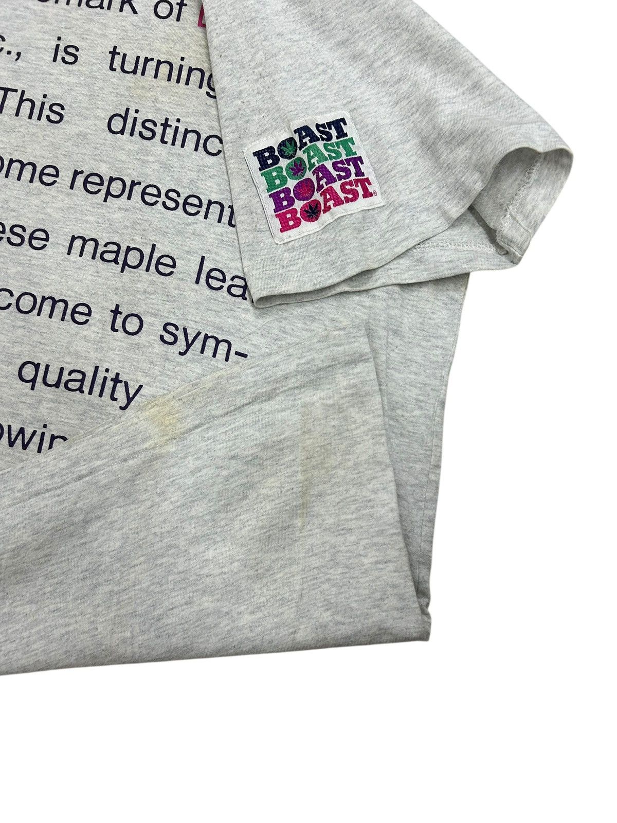Vintage Vintage Tee Boast Art Qoutes Boast Maple Leaf Stoner Size US M / EU 48-50 / 2 - 4 Thumbnail