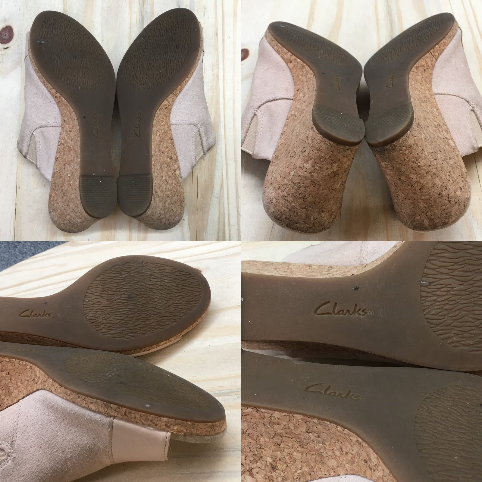 Clarks Clarks Lafley Wave Slide Sandal Womens 8.5 M Brown Suede Slip On Wedge Casual Shoes Size US 9 / IT 39 - 8 Thumbnail