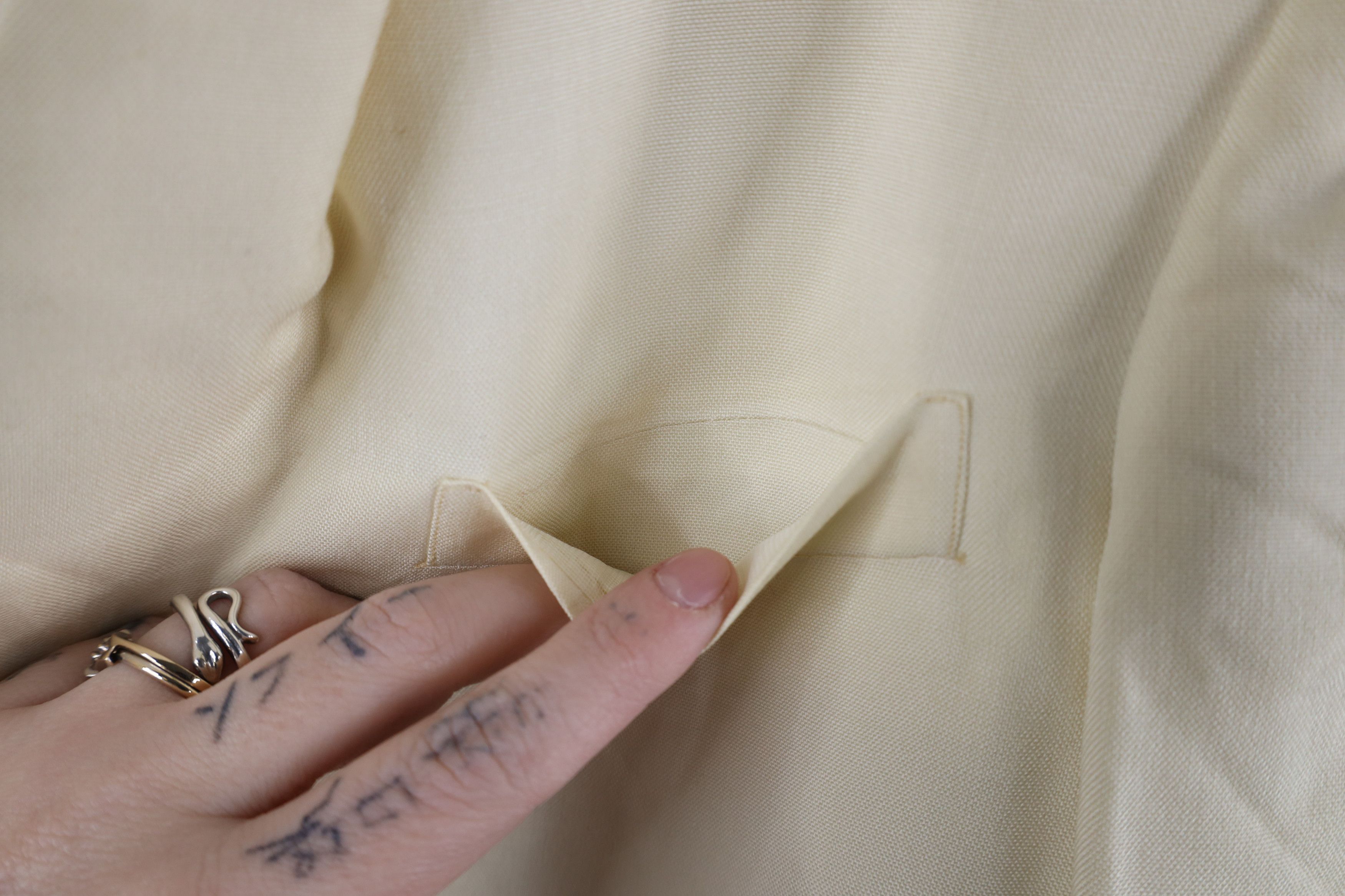 Vintage Vintage 50s Rockabilly Rayon One Button Suit Coat USA Size US L / EU 52-54 / 3 - 7 Thumbnail