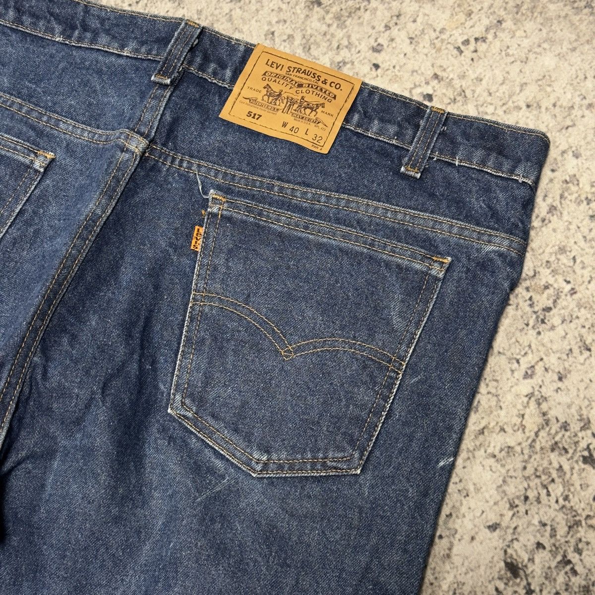 Levi's 80s Levi’s 517 Bootcut Flare Denim Jeans ERD Grunge Chrome Size US 40 / EU 56 - 7 Thumbnail
