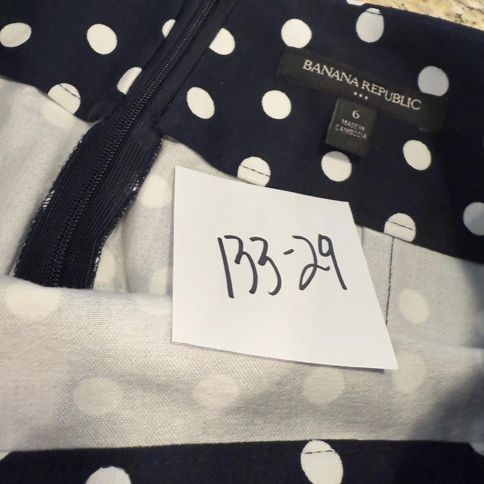 Other Banana Republic Factory black & white polka dot mini skirt 6 Size 28" / US 6 / IT 42 - 10 Thumbnail